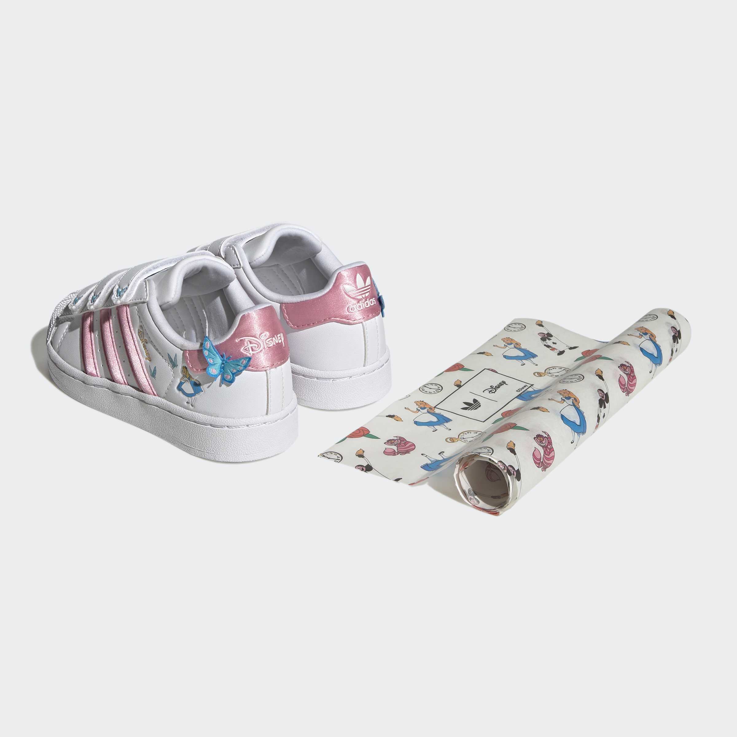 Little Kids adidas Originals Superstar II Comfort Closure Shoes Alice in Wonderland