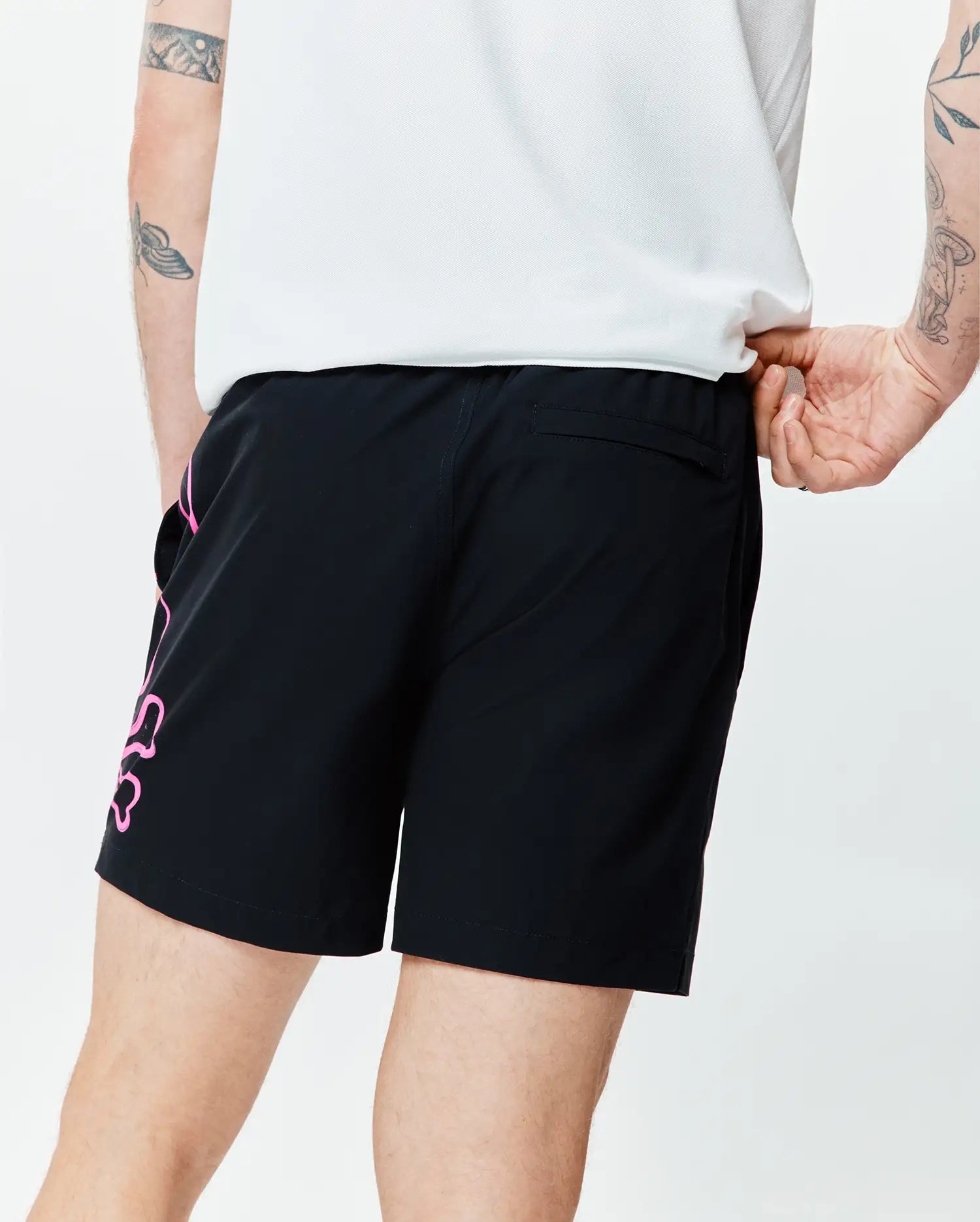 Men's Psycho Bunny Duncan Swim Trunk Black