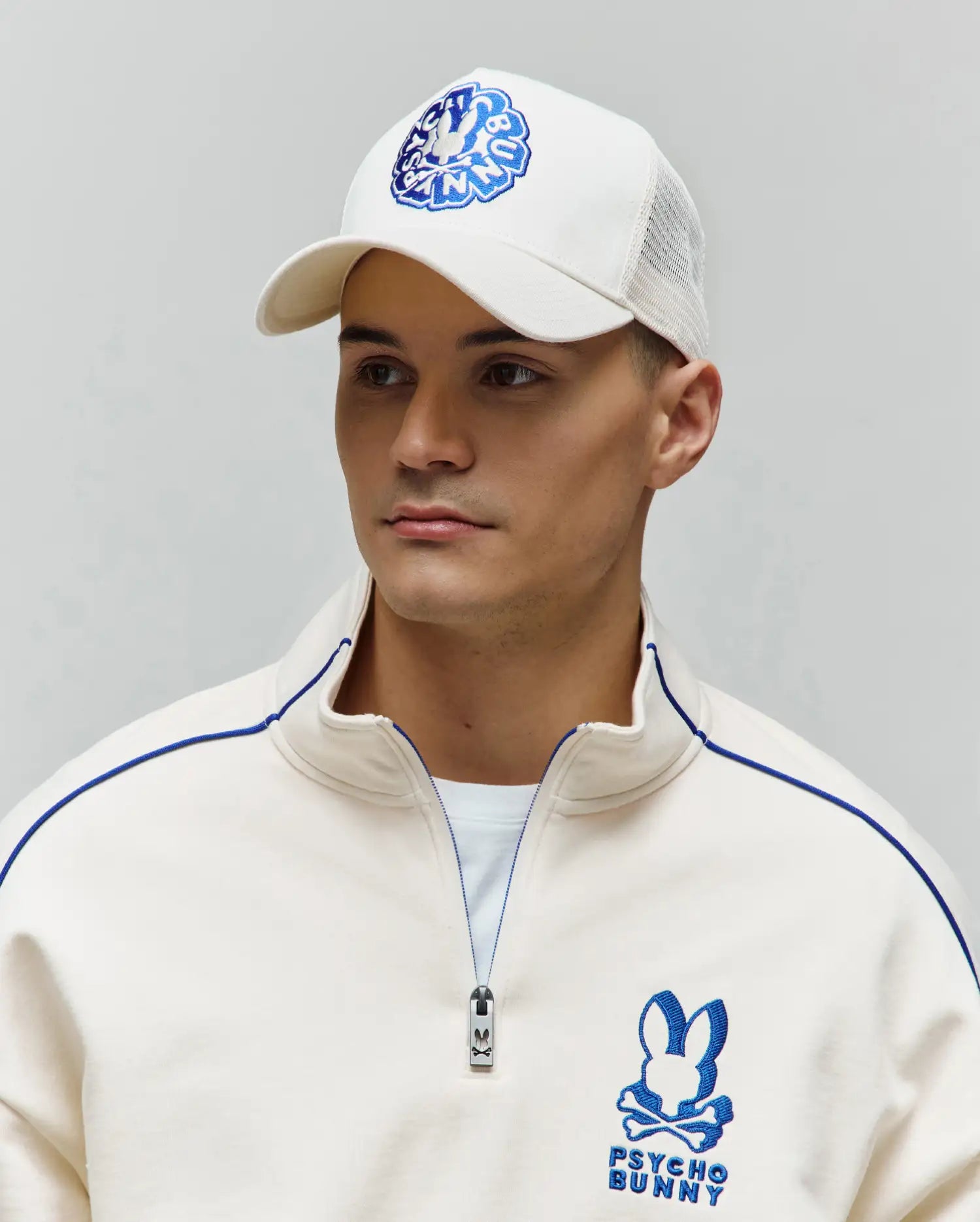 Men's Psycho Bunny Toby Trucker Cap Pristine