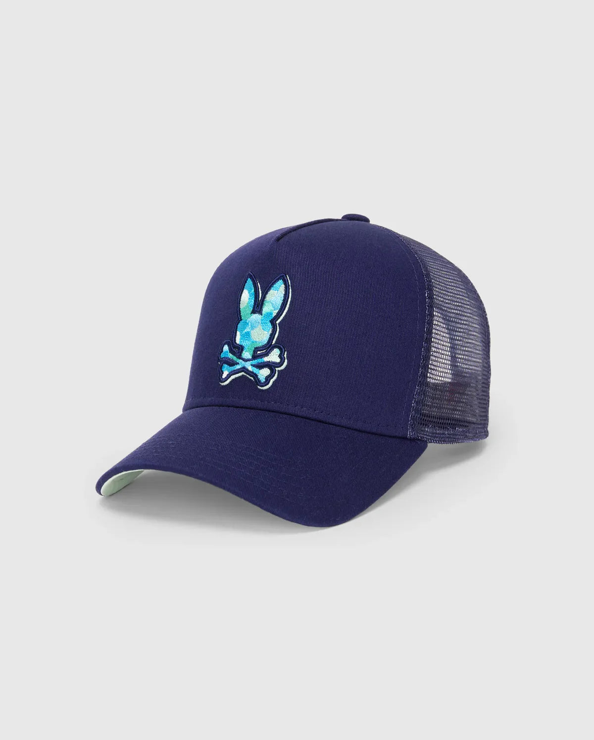 Men's Psycho Bunny Ethan Trucker Cap Evening Blue
