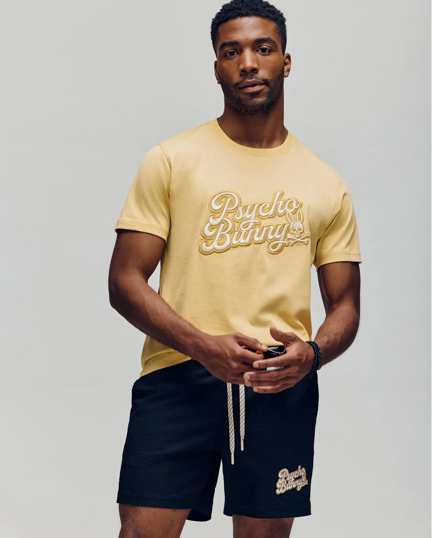 Men's Psycho Bunny Elias Graphic Tee Sahara Sun