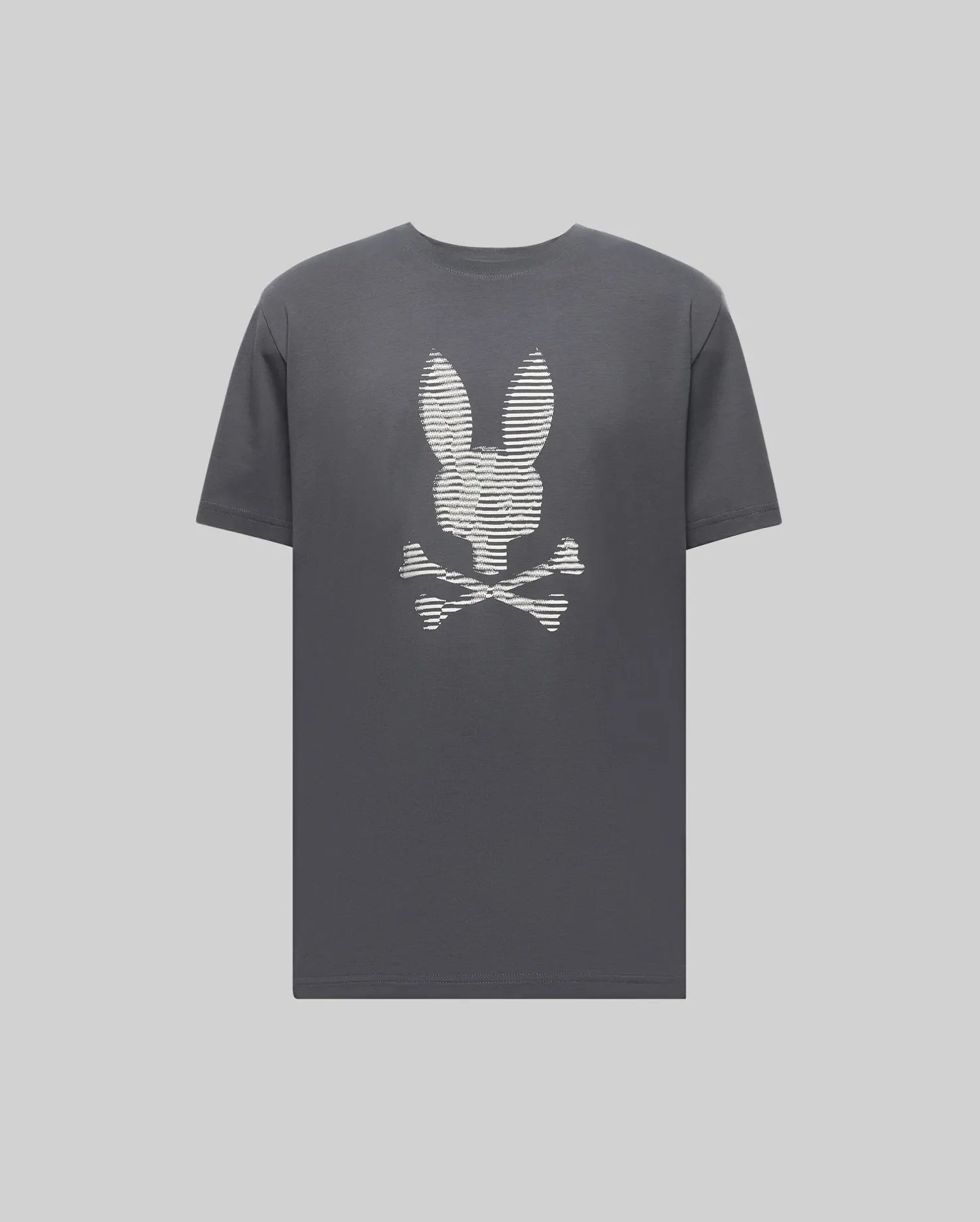 Men's Psycho Bunny Grant Bunny Graphic Tee Blackened Pearl