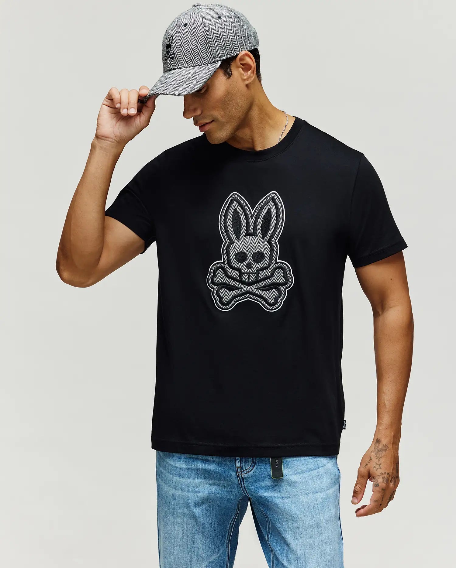 Men's Psycho Bunny Marlo Graphic Tee Black
