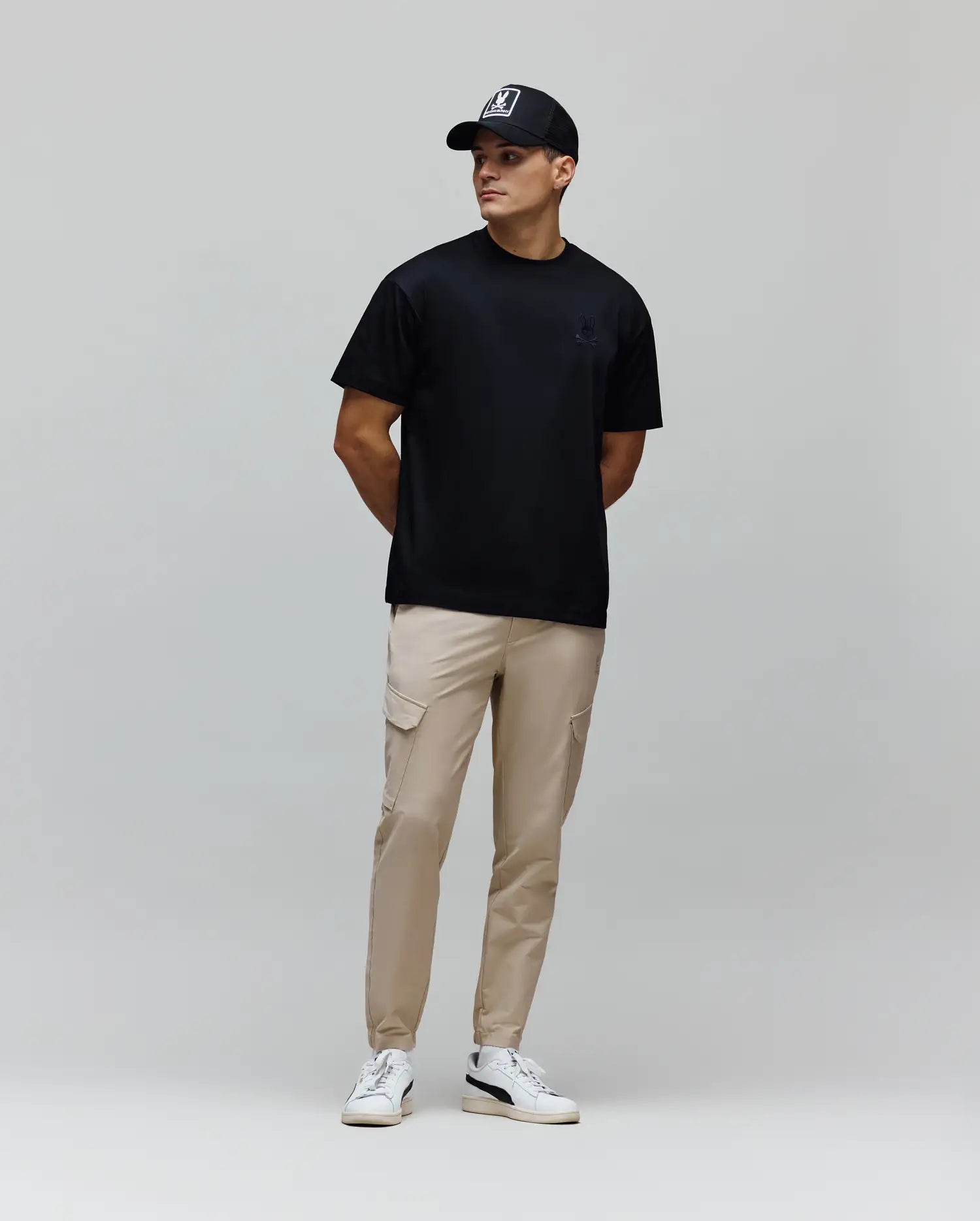 Men's Psycho Bunny Oscar Oversized Tee Black