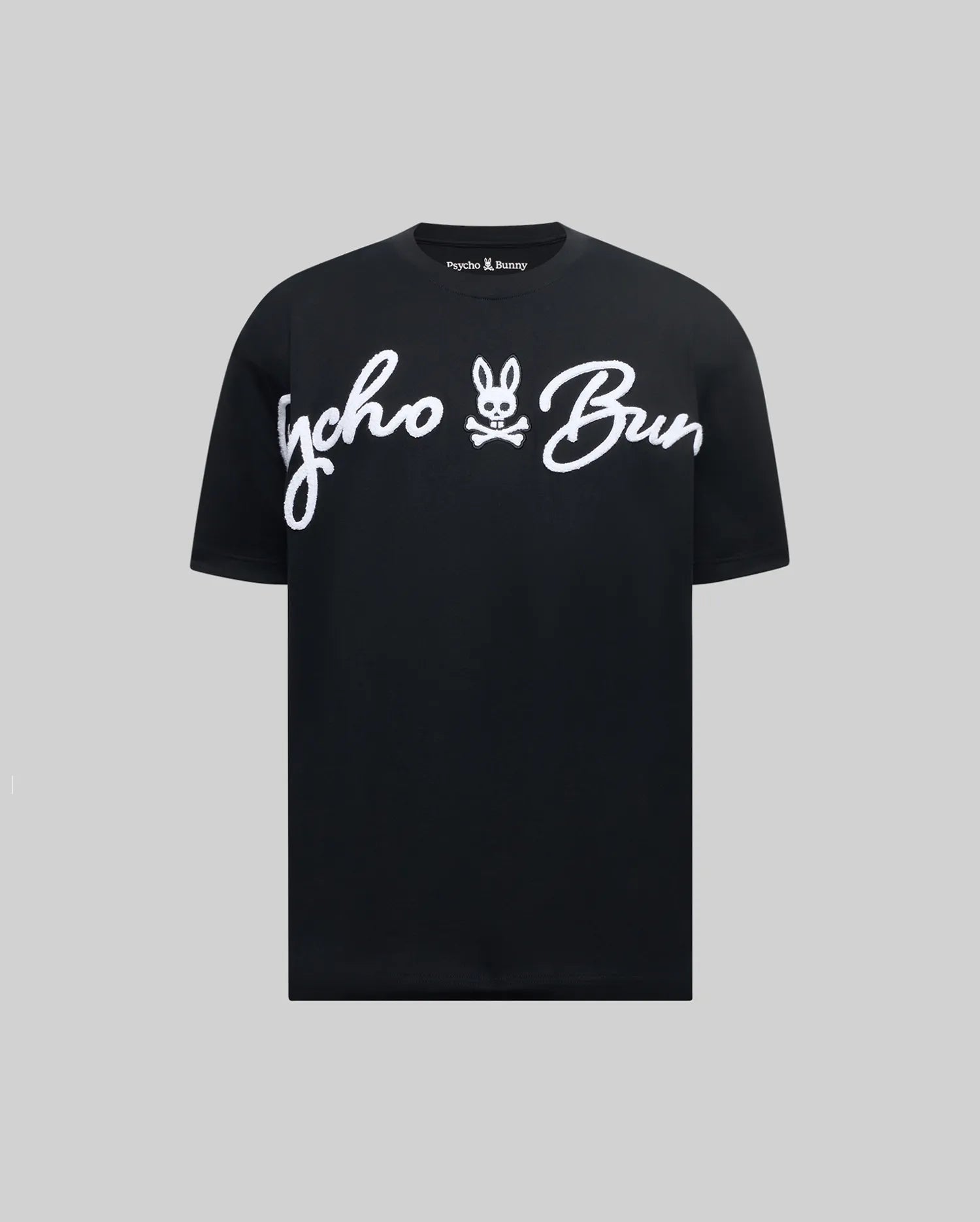 Men's Psycho Bunny Tate Oversized Graphic Tee Black