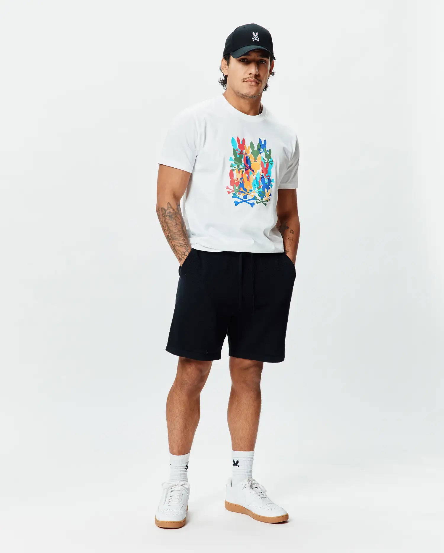 Men's Psycho Bunny Tanner Graphic Tee White
