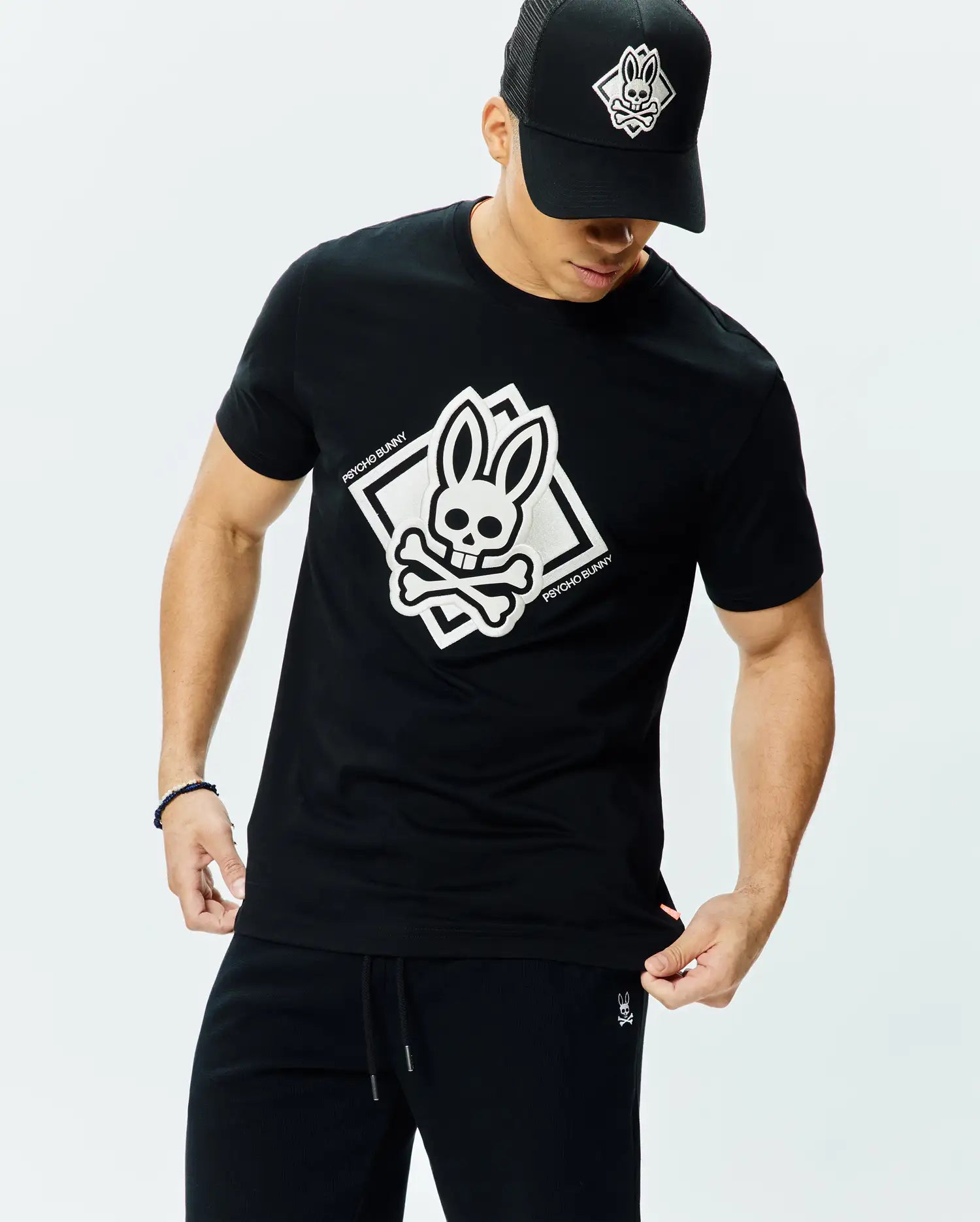 Men's Psycho Bunny Tobias Graphic Tee Black