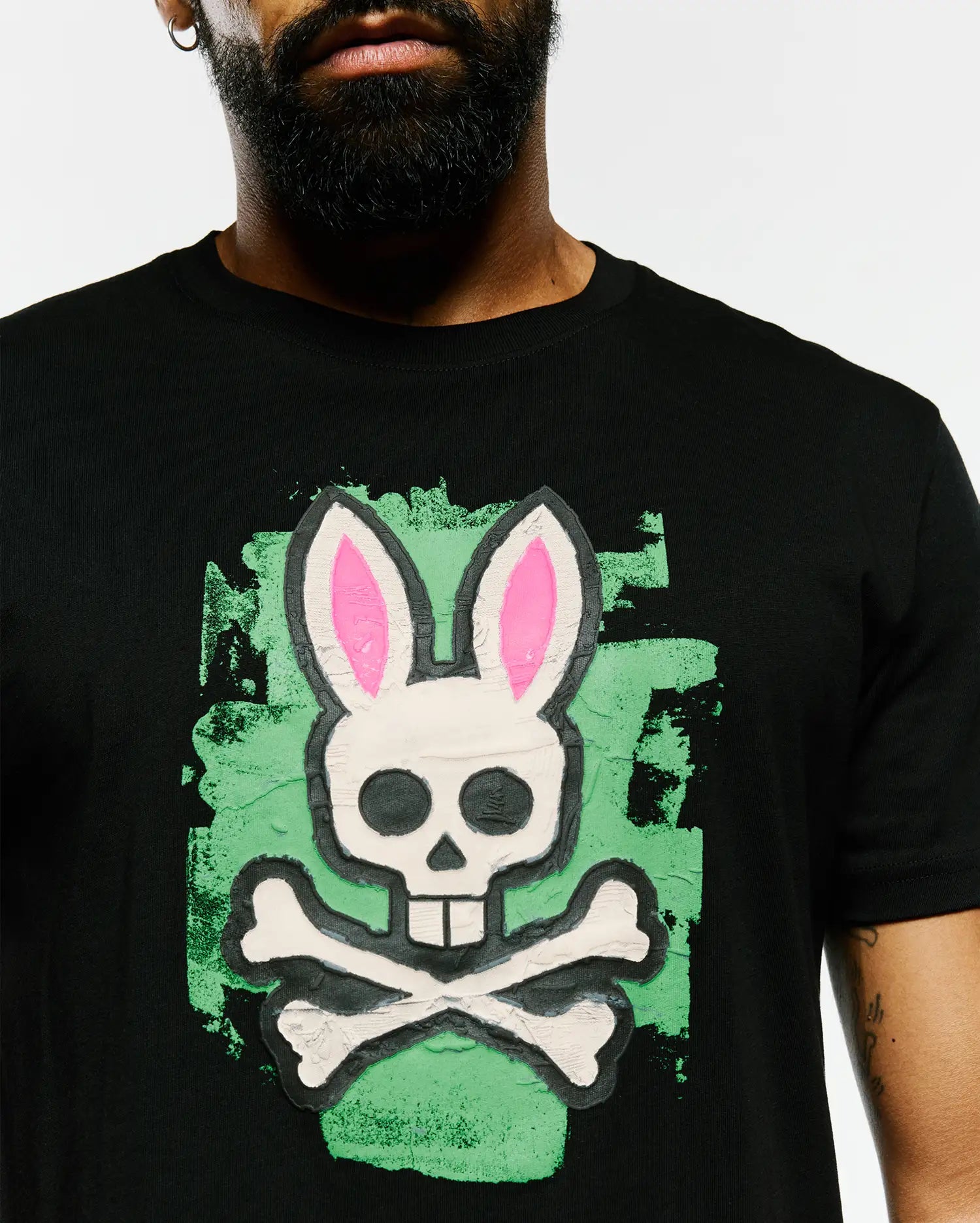 Men's Psycho Bunny Marcus Graphic Tee Black