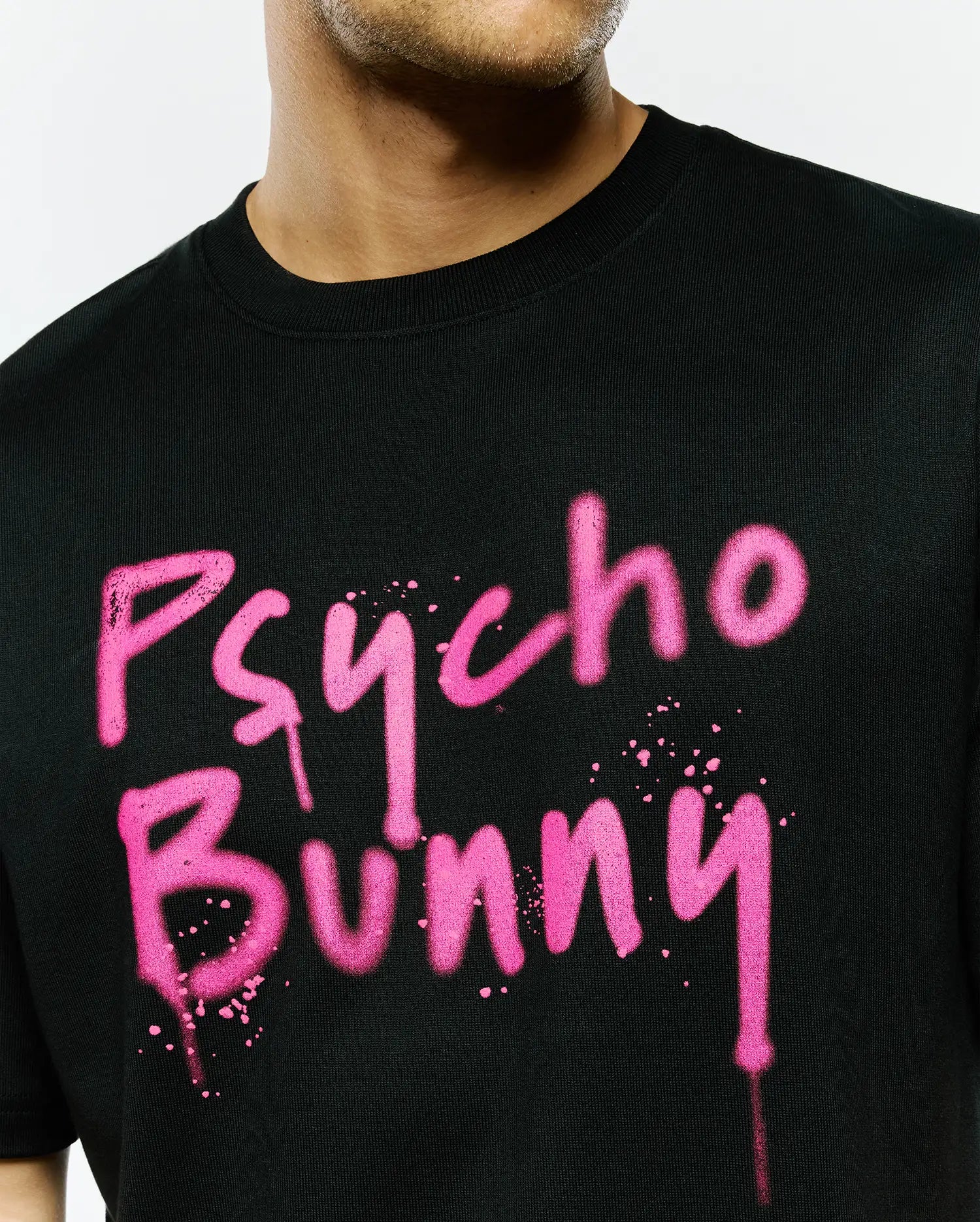 Men's Psycho Bunny Duncan Oversized Tee Black