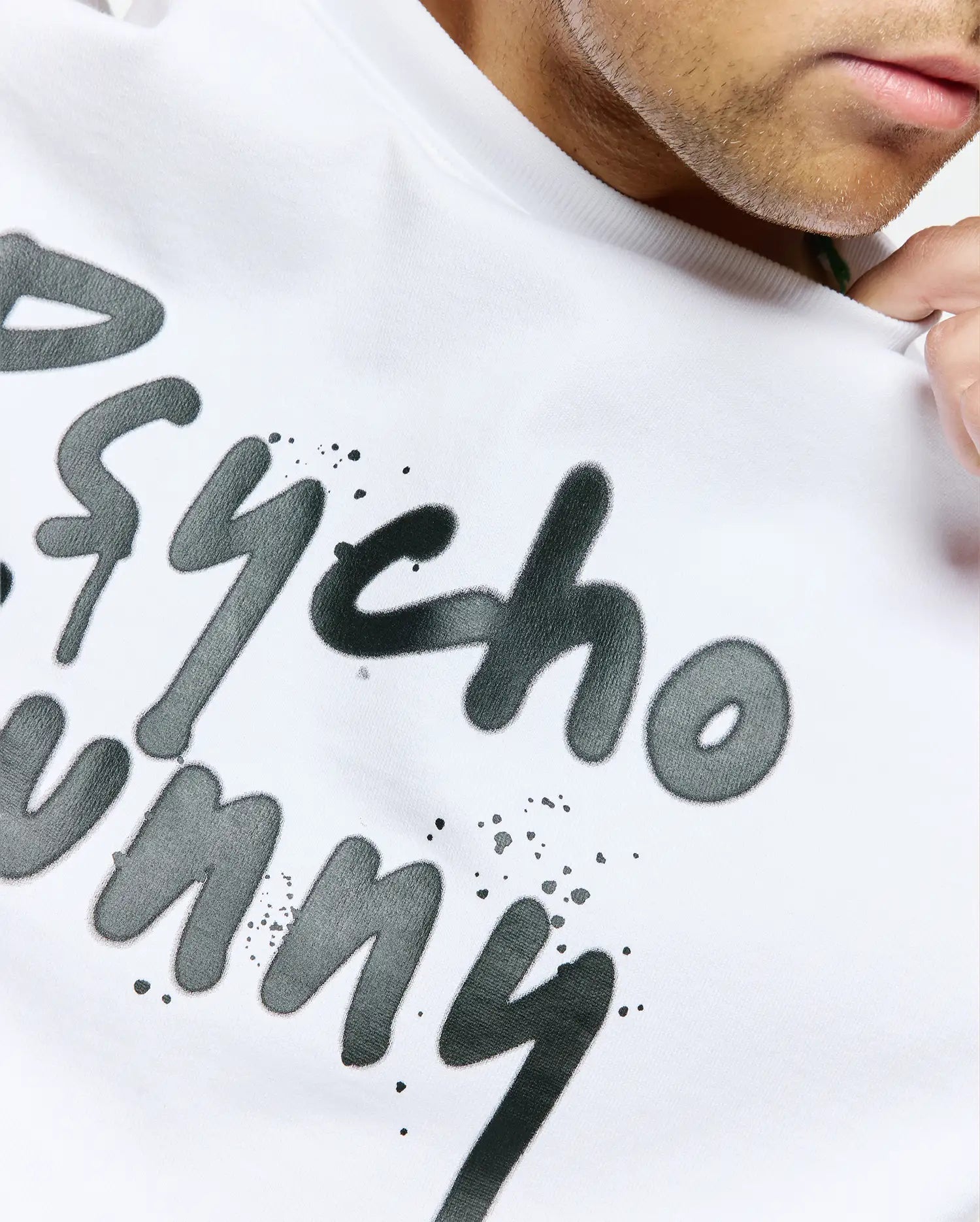 Men's Psycho Bunny Duncan Oversized Tee White