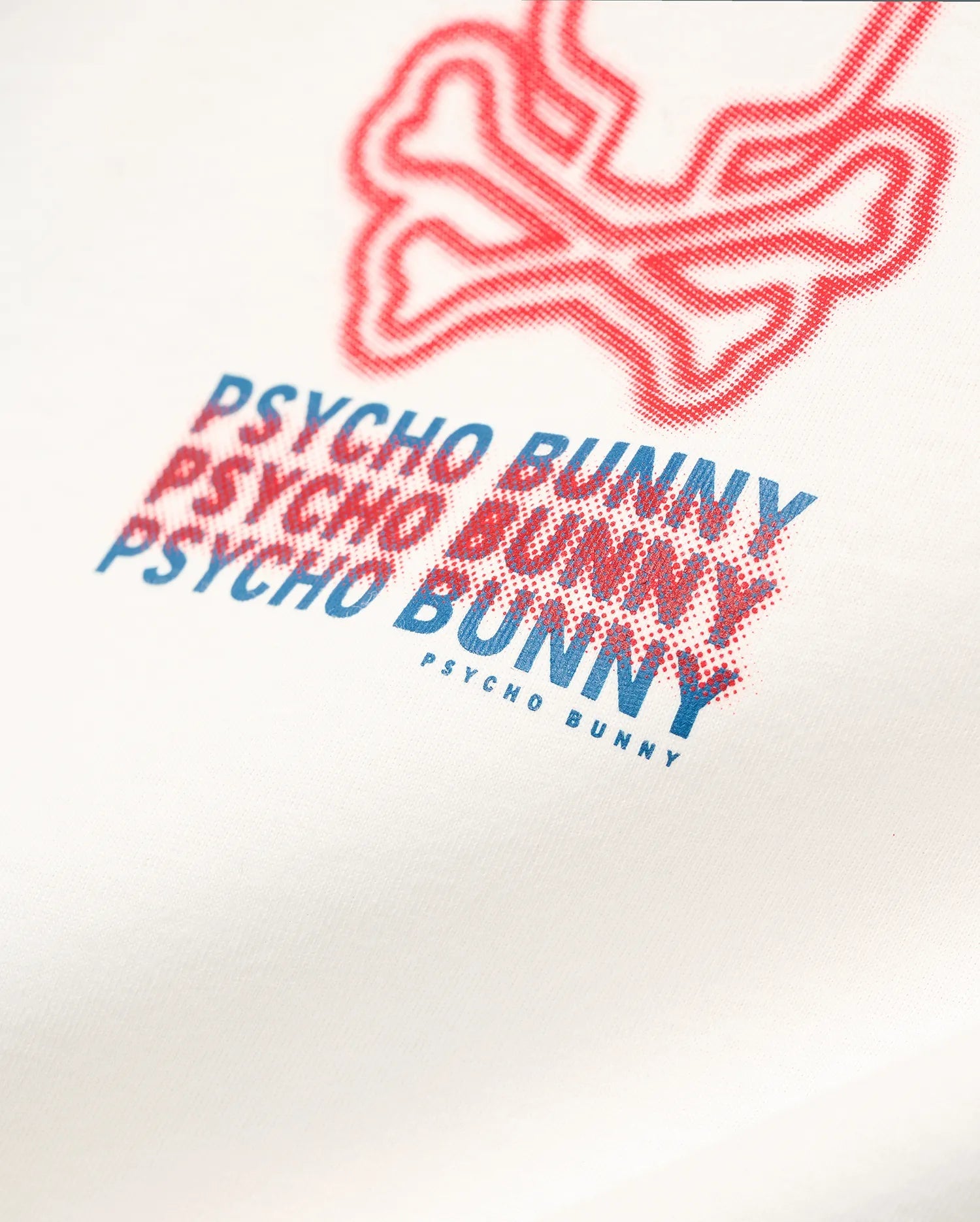 Men's Psycho Bunny Alex Pima Cotton Back Graphic Tee Ecru