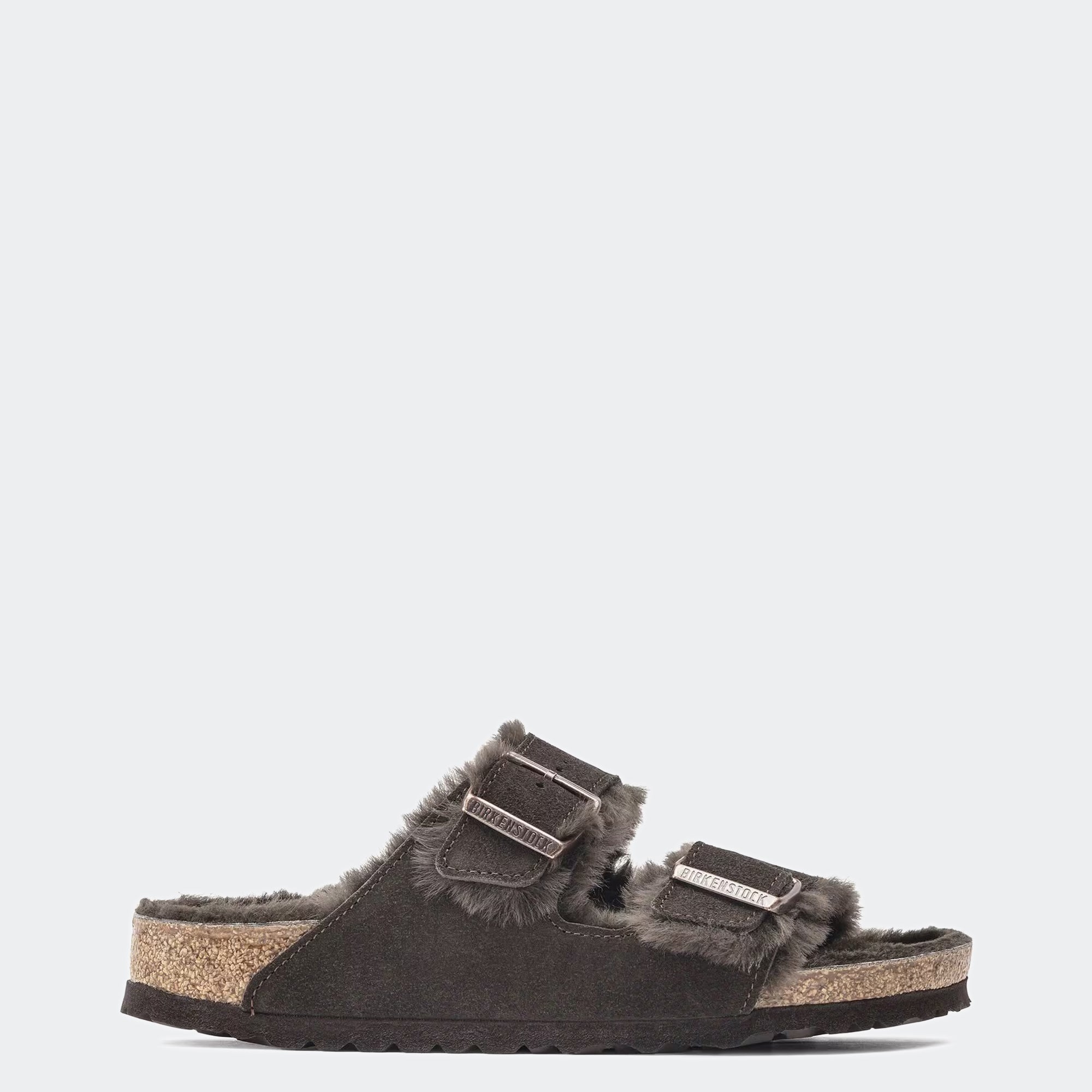 Men's BIRKENSTOCK Arizona Shearling Suede Leather Mocha