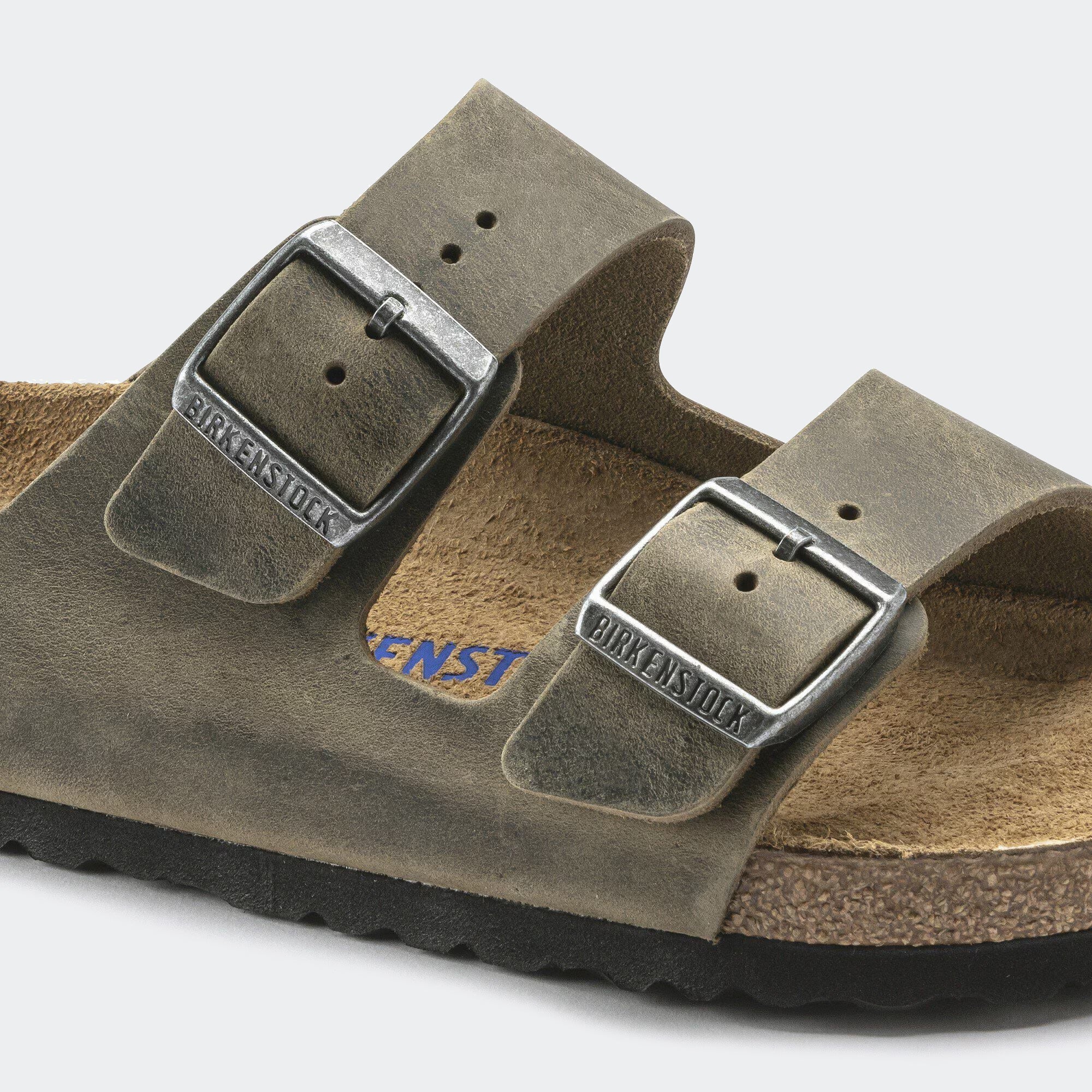 Men's BIRKENSTOCK Arizona Soft Footbed Oiled Leather Faded Khaki
