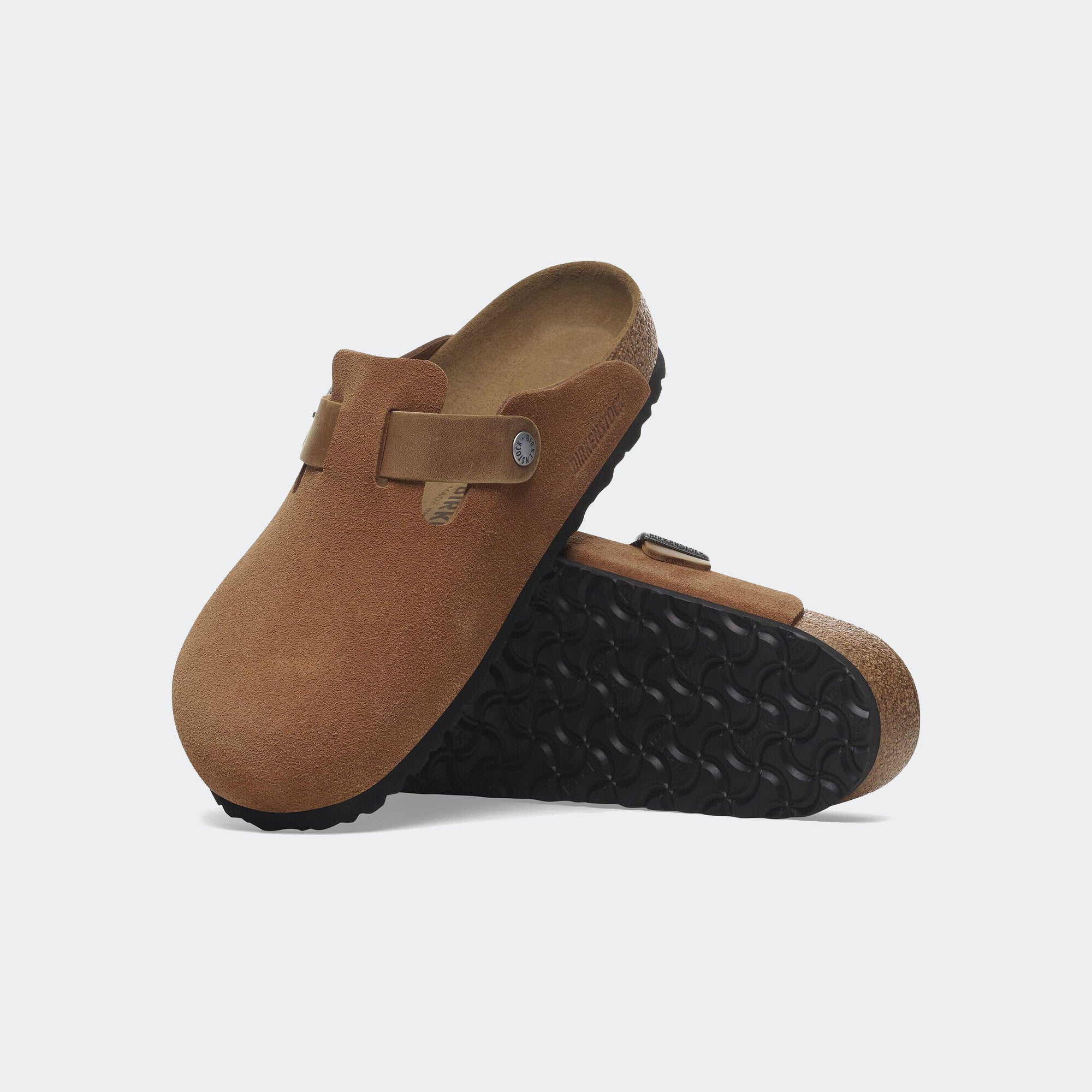 Men's BIRKENSTOCK Boston Mixed Leather Cognac