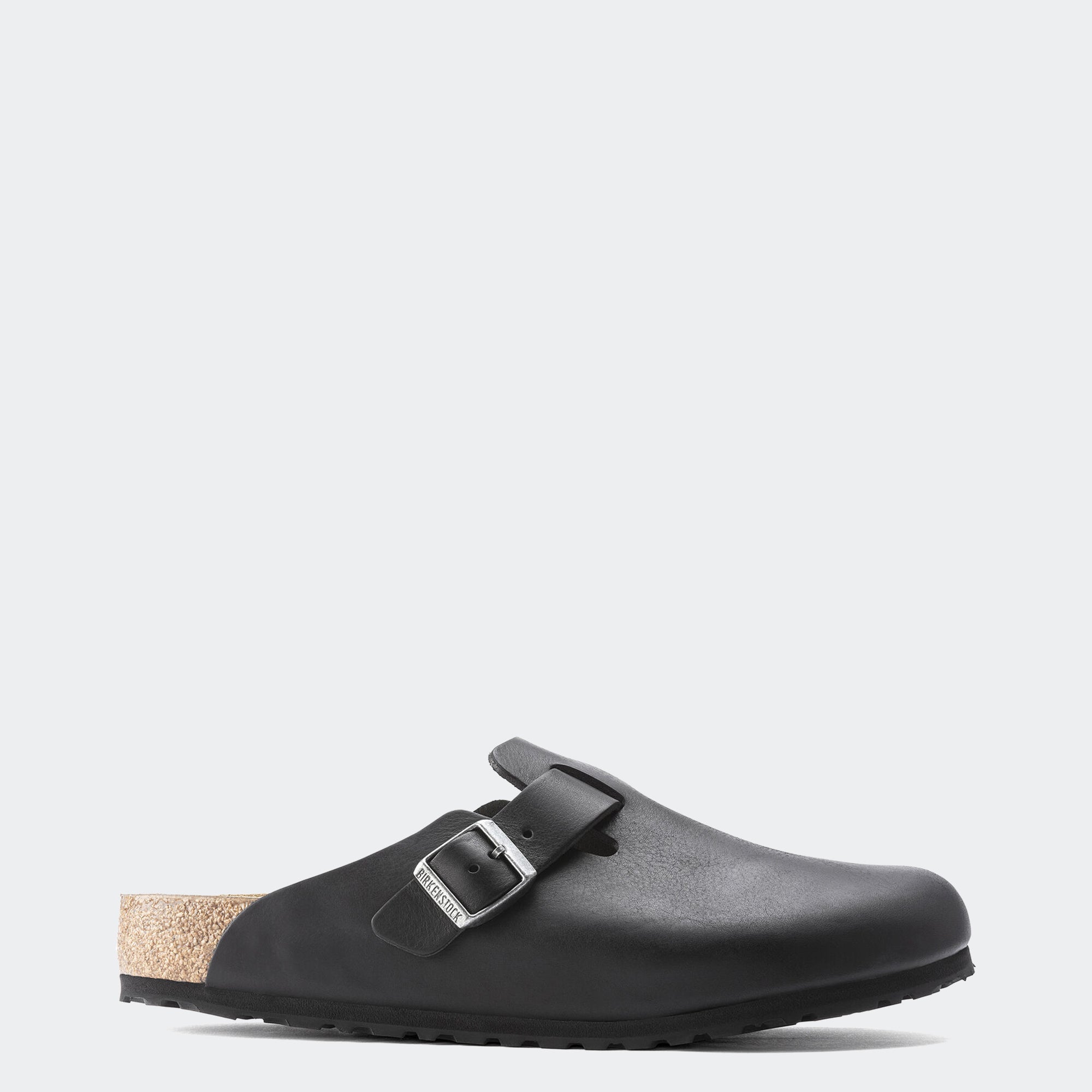 Men's BIRKENSTOCK Boston Grip Leather Vintage Wood Black