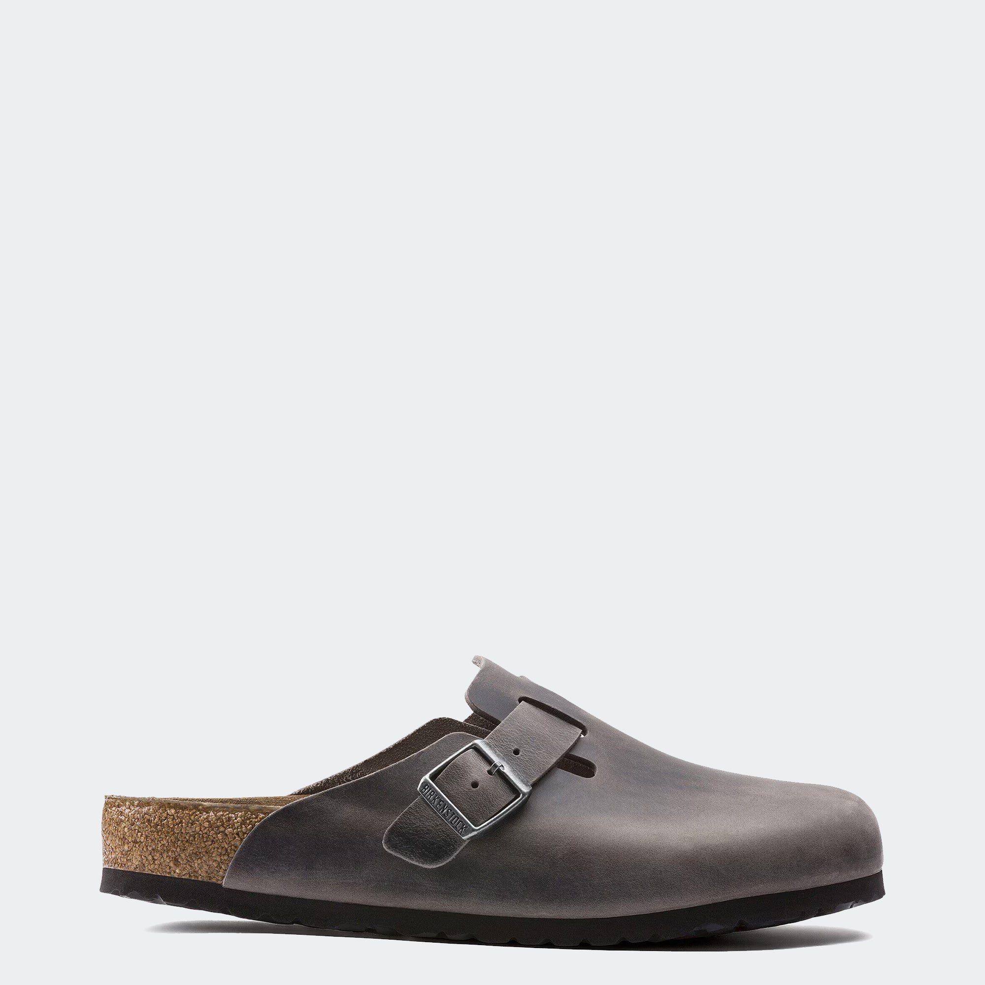 Men's BIRKENSTOCK Boston Soft Footbed Oiled Leather Iron