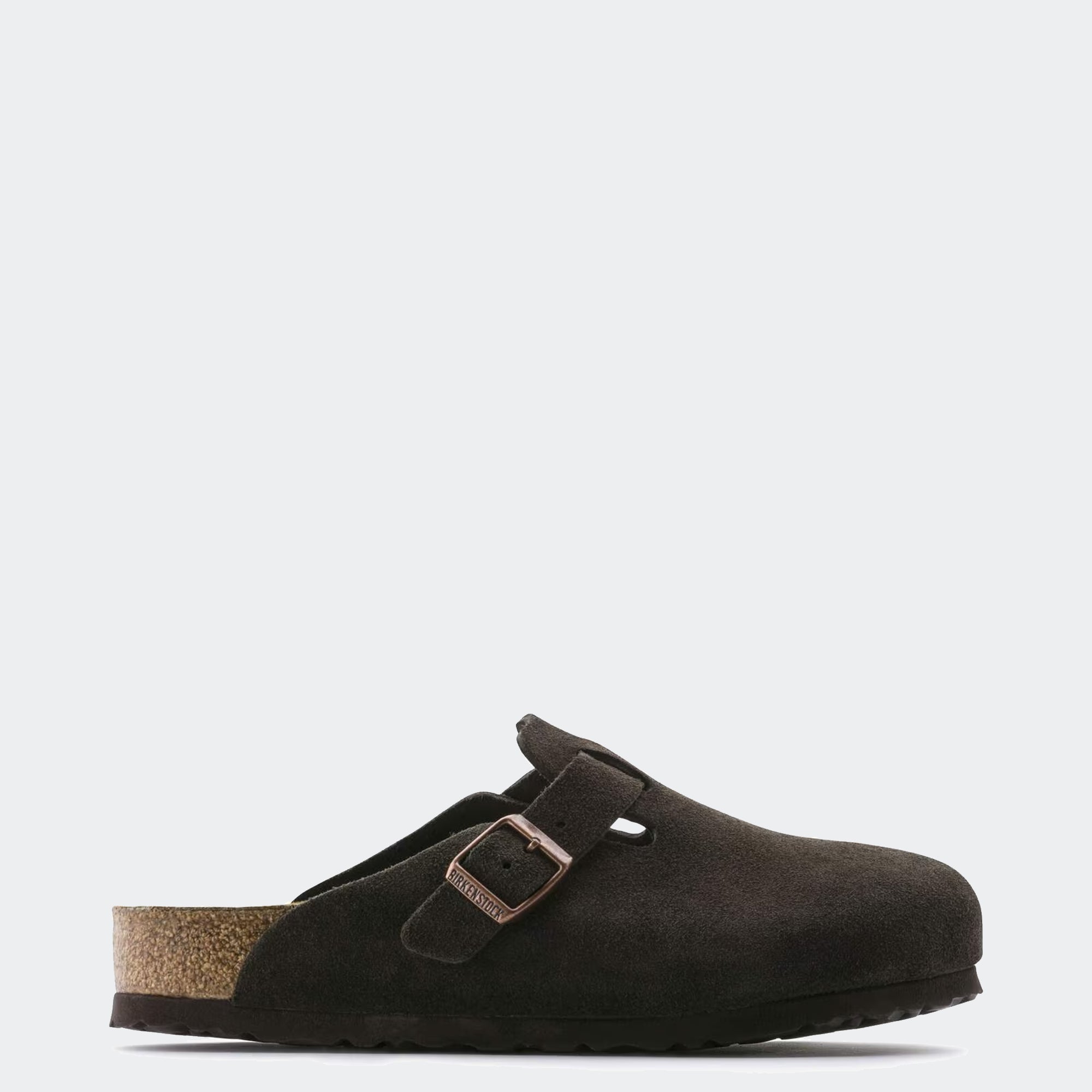 Men's BIRKENSTOCK Boston Soft Footbed Suede Leather Mocha