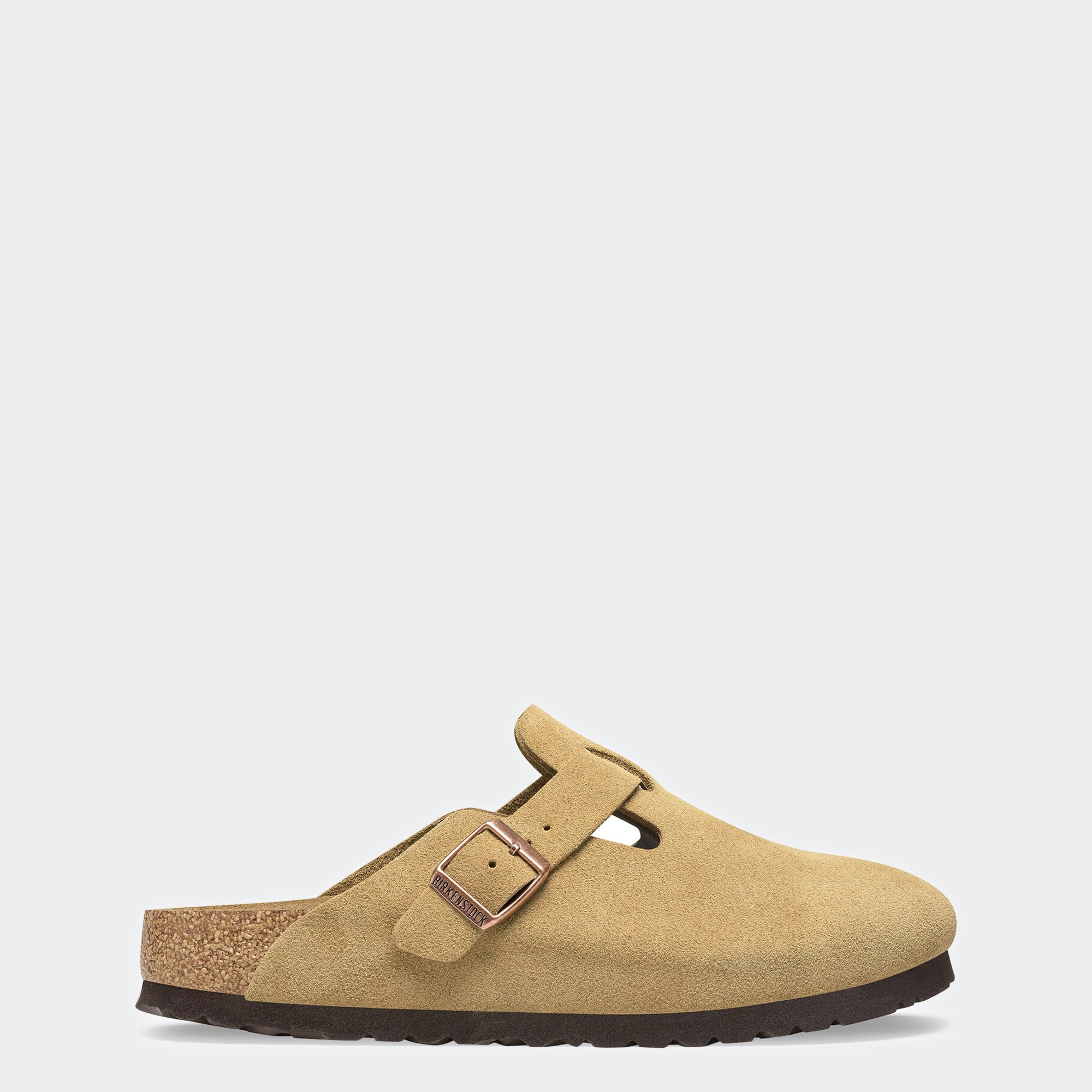 Men's BIRKENSTOCK Boston Suede Leather Latte Cream