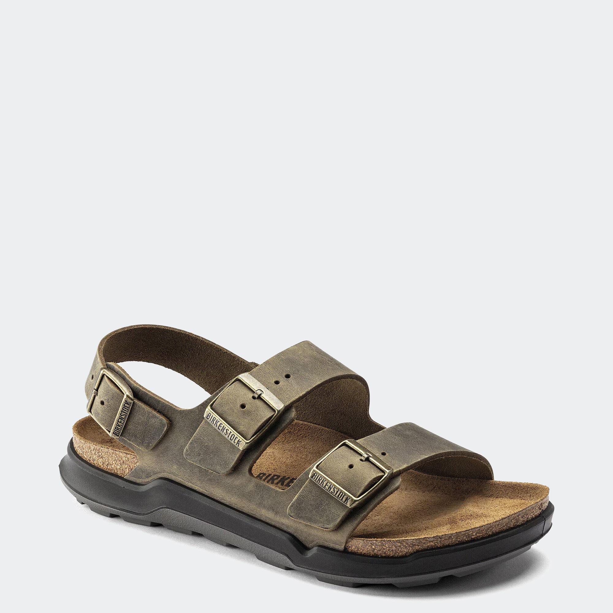 Men's BIRKENSTOCK Milano Crosstown Oiled Leather Faded Khaki