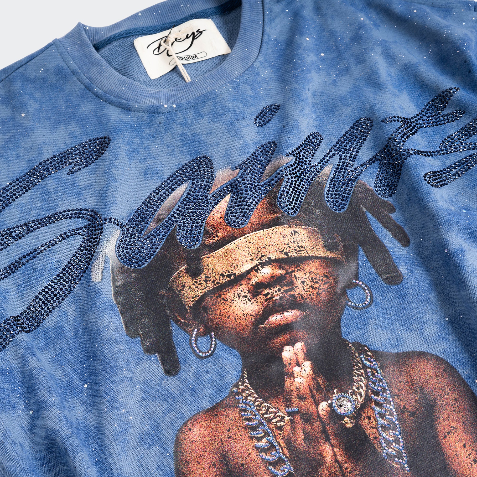 Men's BKYS Saint Short Sleeve Tee Washed Blue