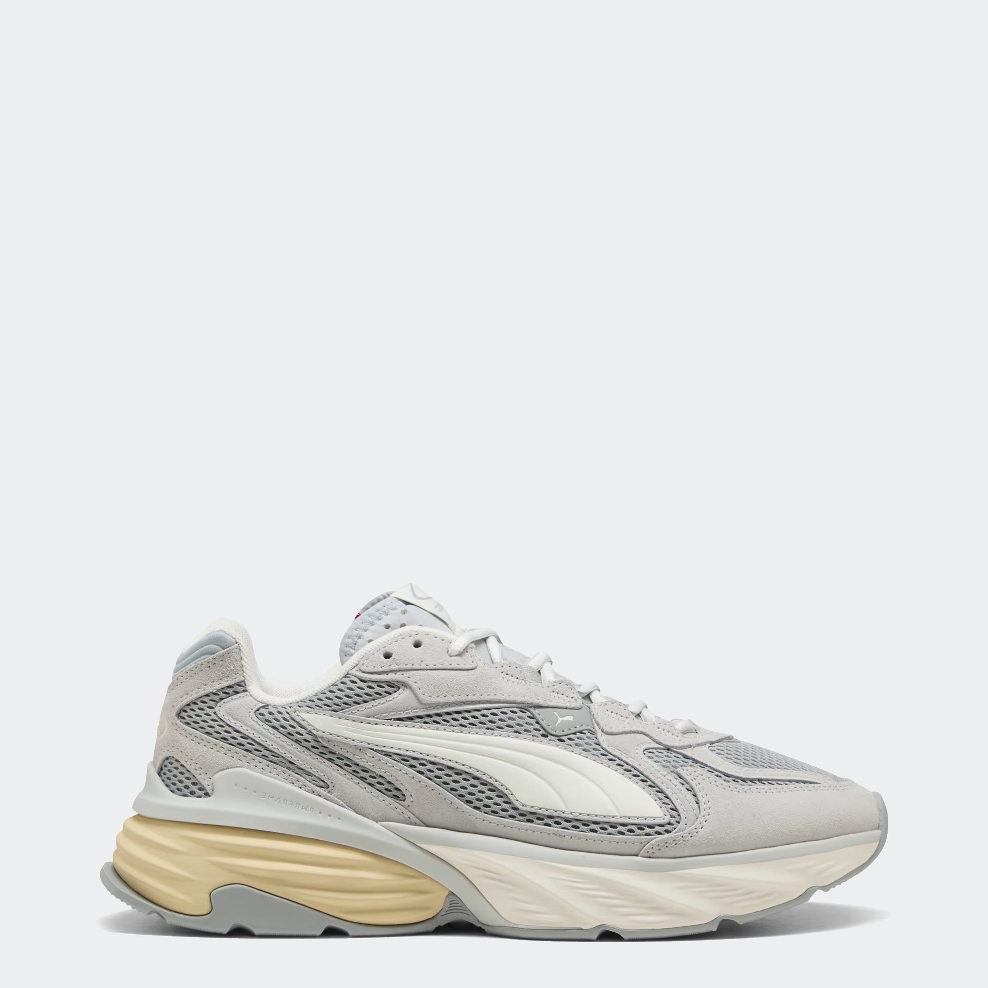 Men's PUMA Fade Nitro LS Suede Shoes Cool Light Gray