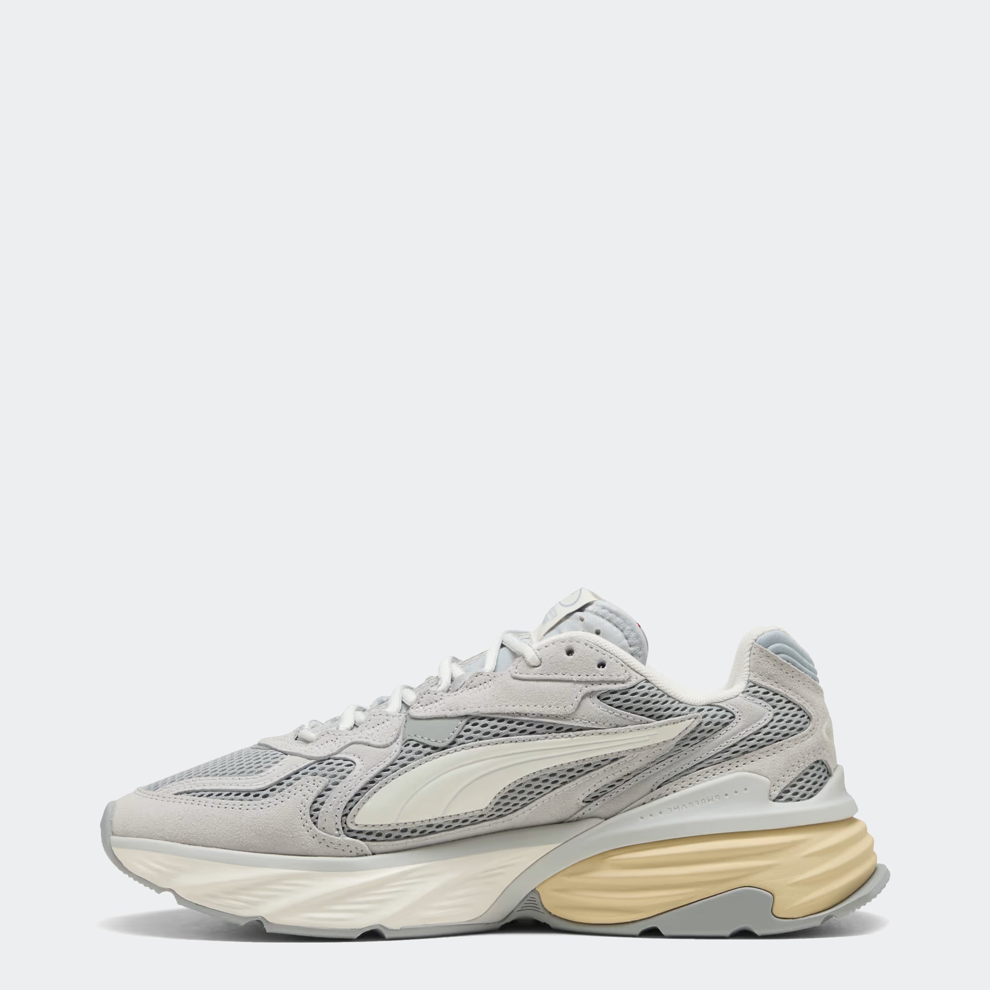 Men's PUMA Fade Nitro LS Suede Shoes Cool Light Gray