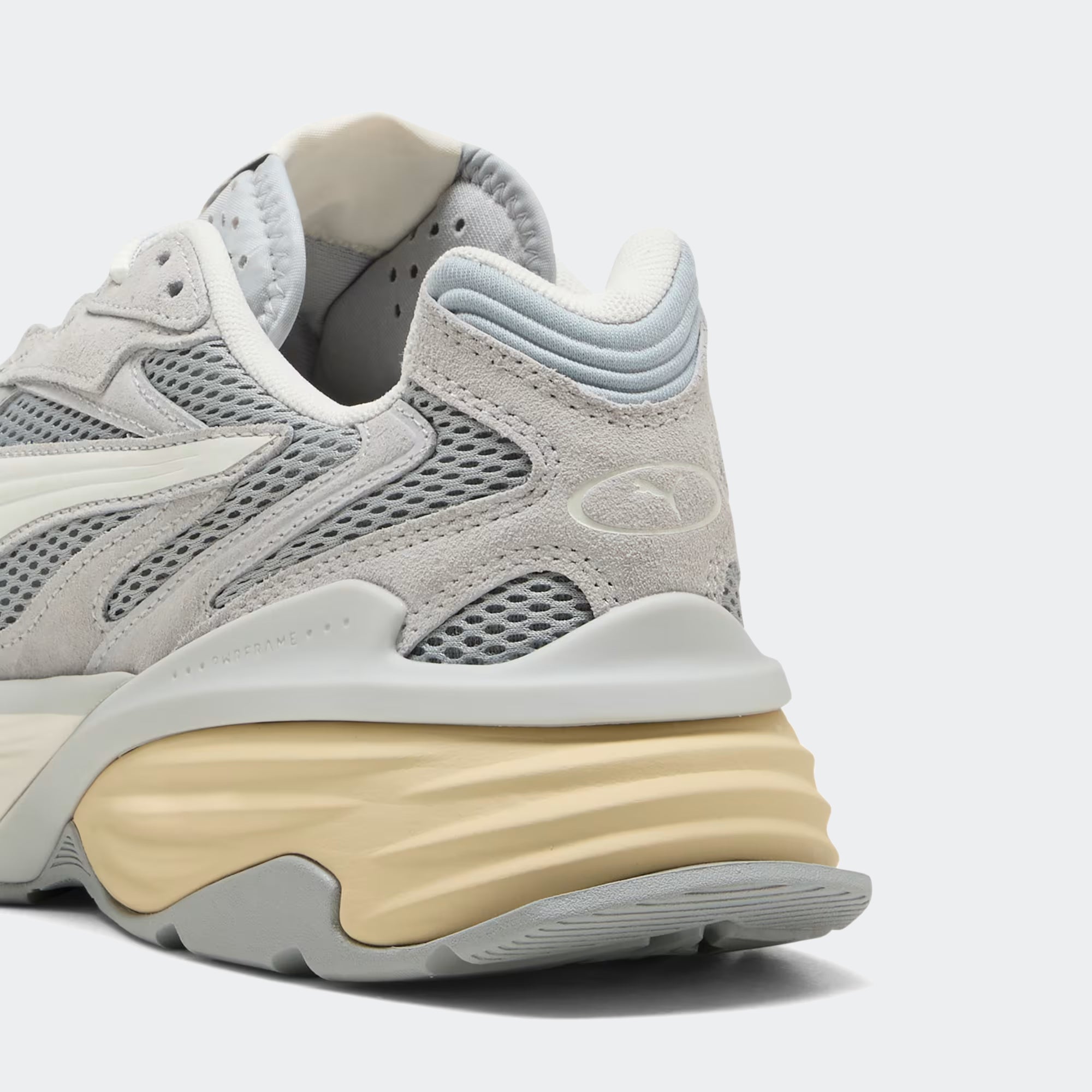 Men's PUMA Fade Nitro LS Suede Shoes Cool Light Gray