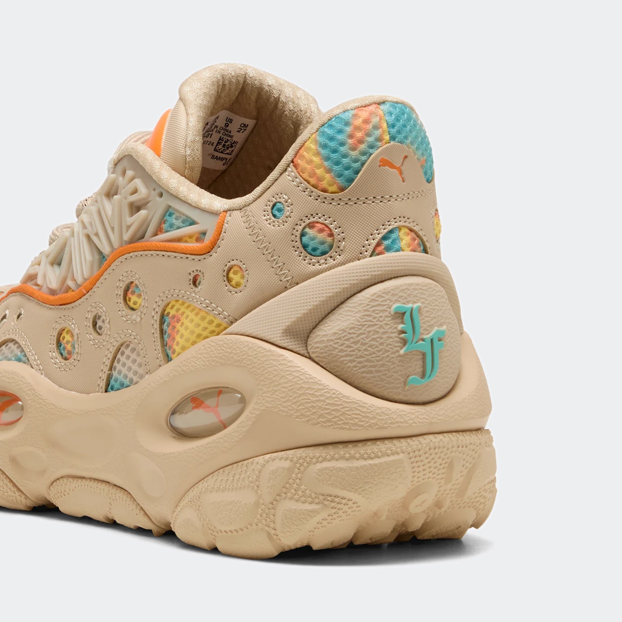 Men's PUMA X LaMelo Ball LaFrancé RNR Light Sand / Orange Glo / Aquatic