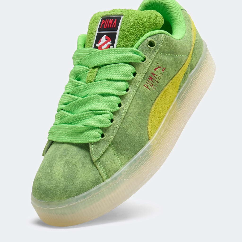 Men's PUMA x Ghostbusters Suede XL Slimer Sneakers Green