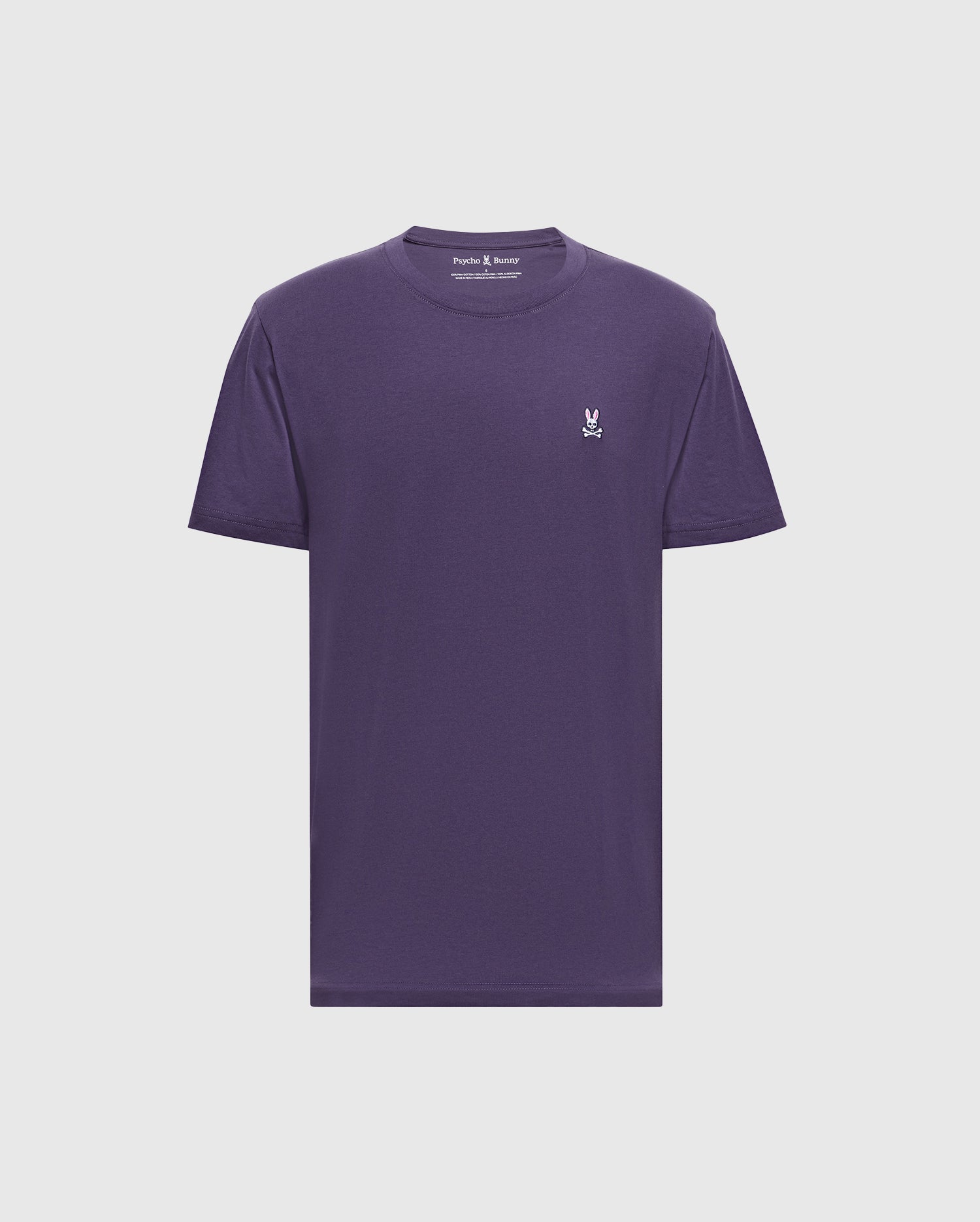 Men's Psycho Bunny Classic Crew Neck Tee Purple Velvet