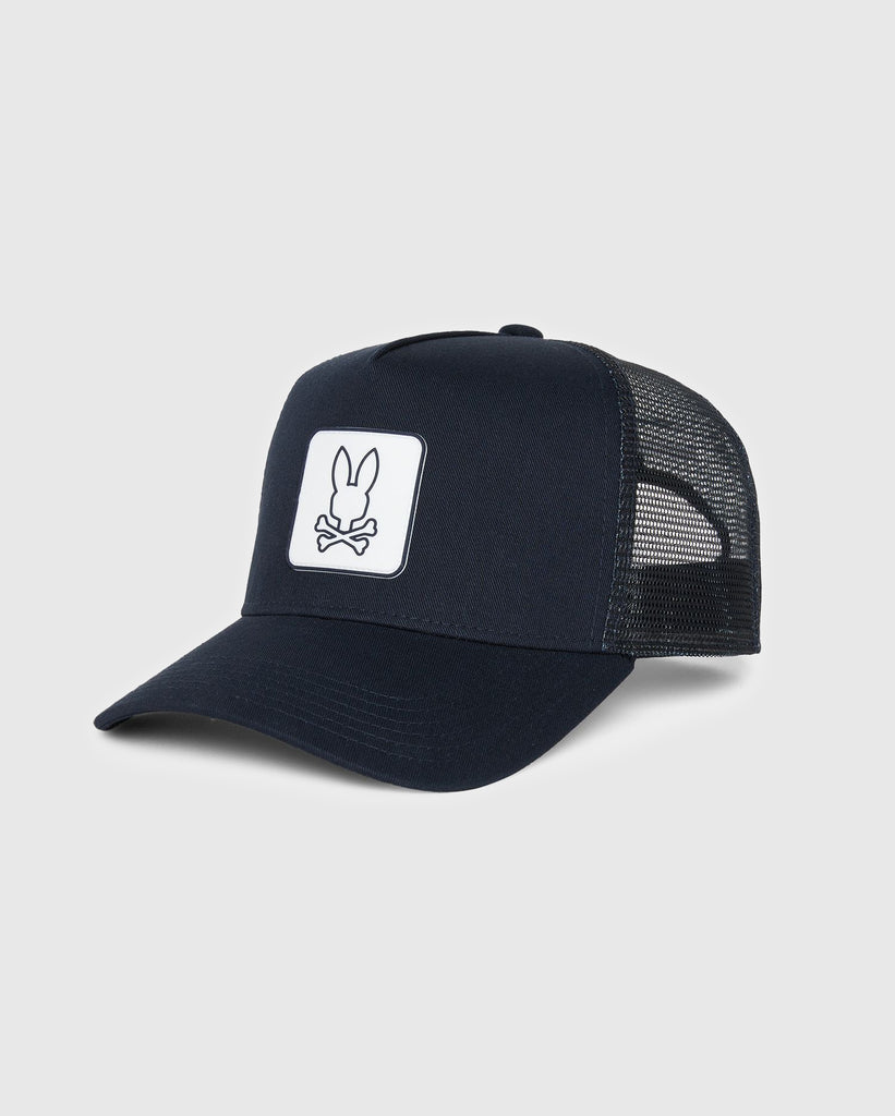 Men's Psycho Bunny Coleman Trucker Cap Navy