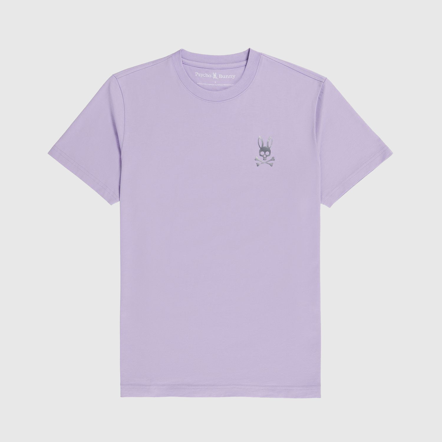 Men's Psycho Bunny Crosby Reflective Print Graphic Tee Digital Lavender