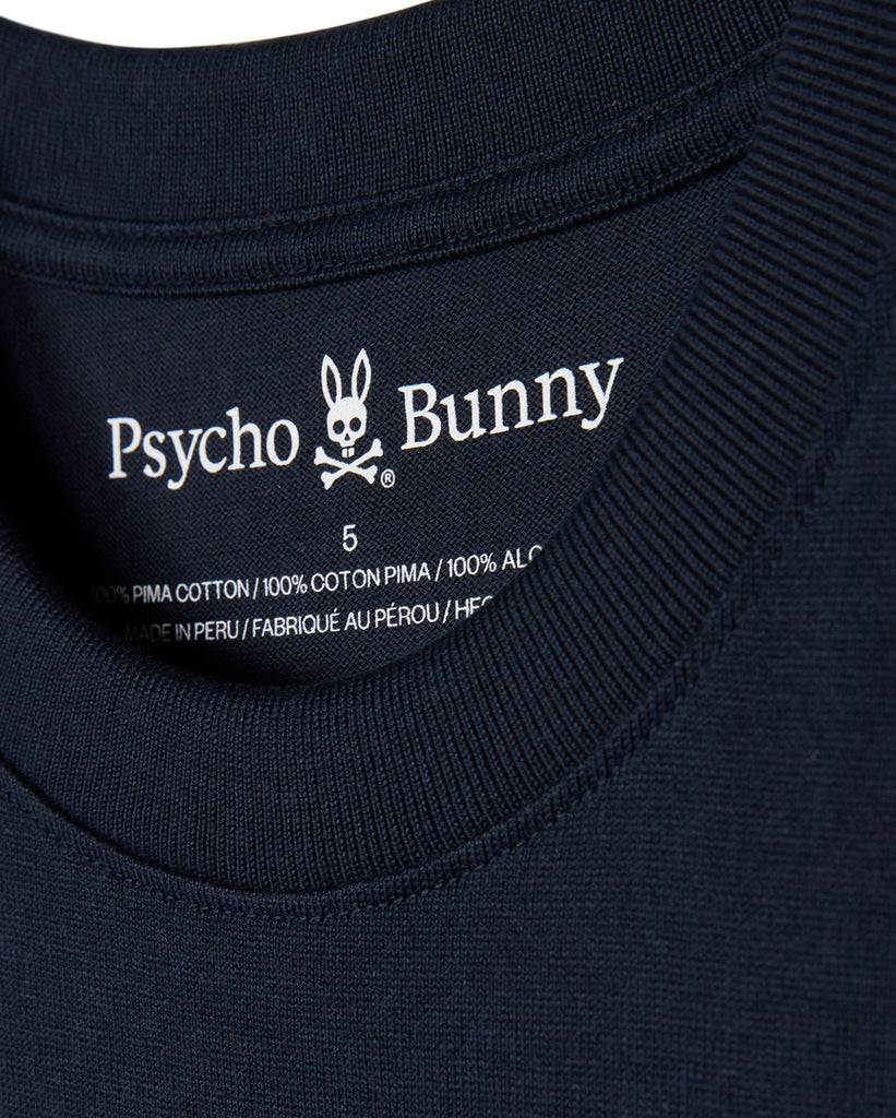 Men's Psycho Bunny Kingston Heavyweight Relaxed Fit Tee Navy