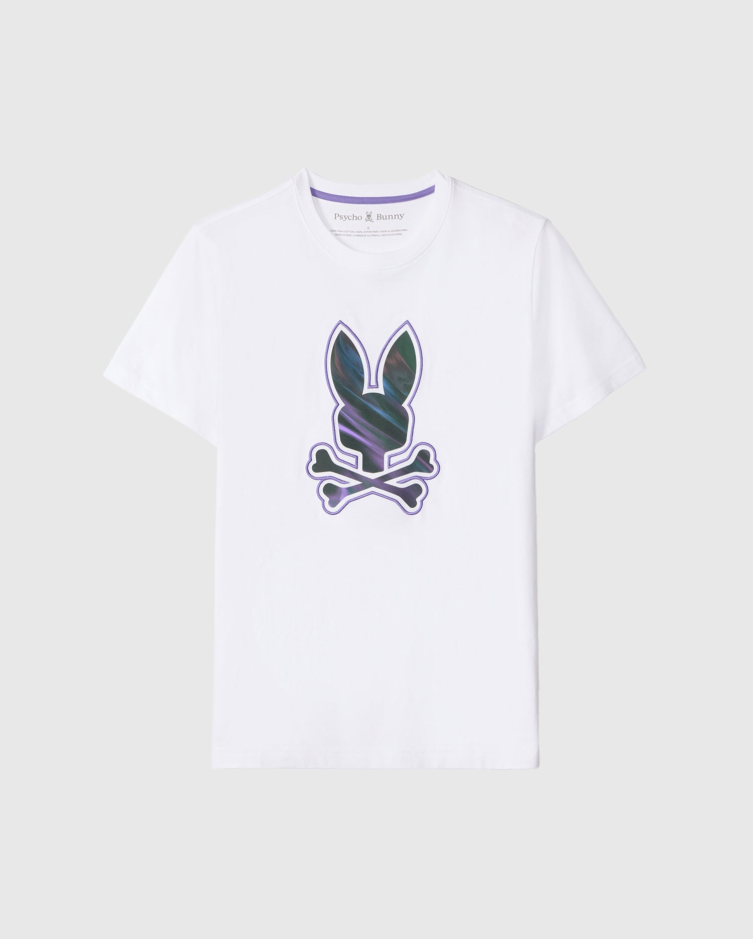Men's Psycho Bunny LNGBDG Graphic Tee White