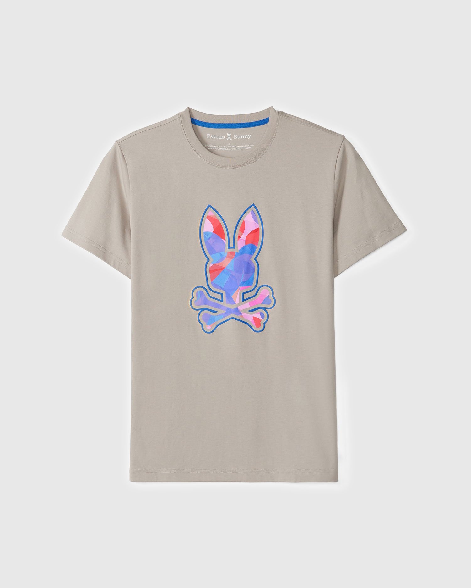 Men's Psycho Bunny Norridge Graphic Tee Oyster