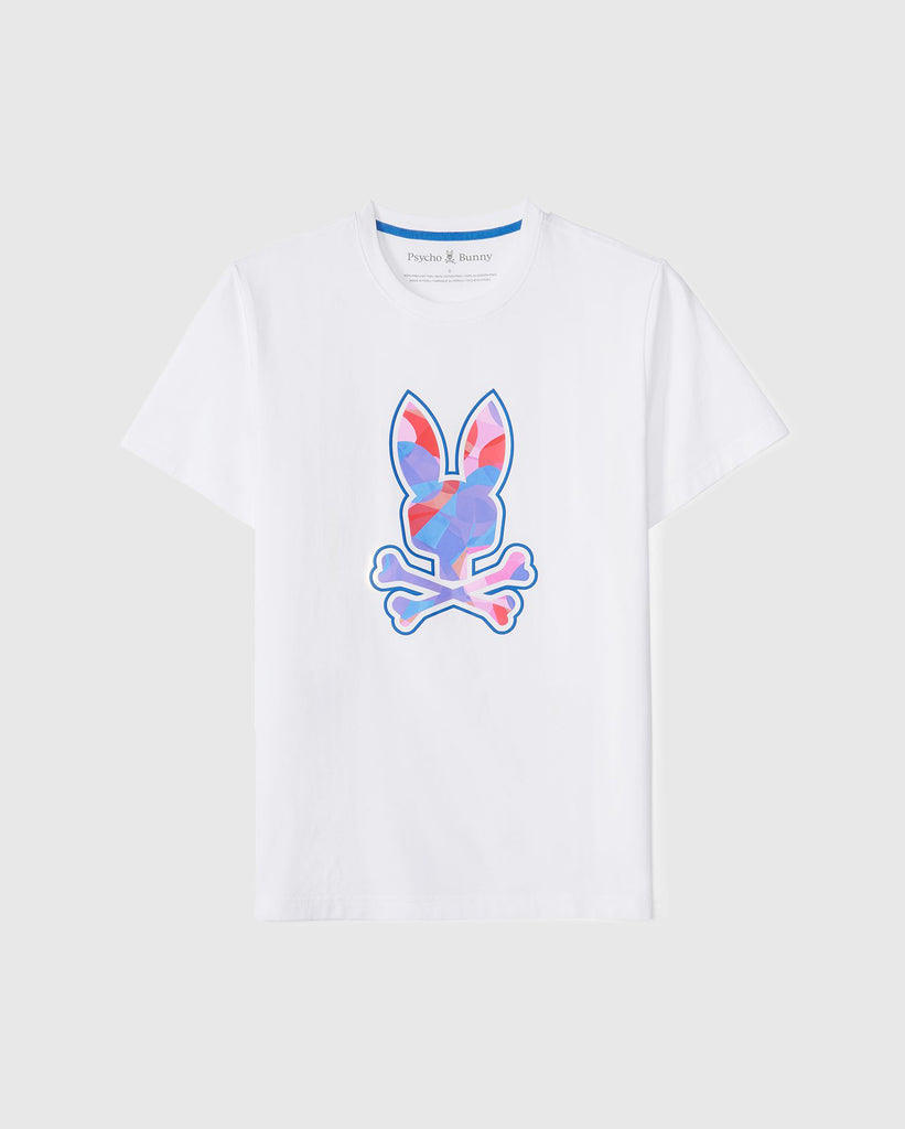 Men's Psycho Bunny Norridge Graphic Tee White