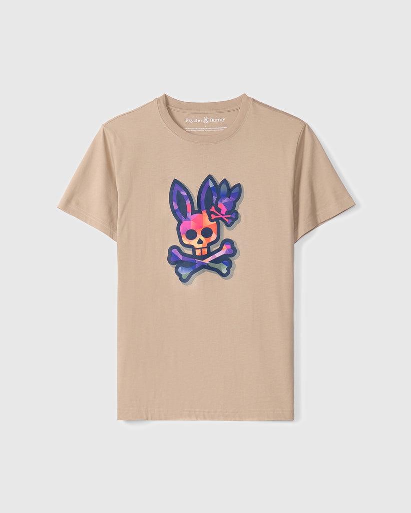 Men's Psycho Bunny Randolph Graphic Tee Stone