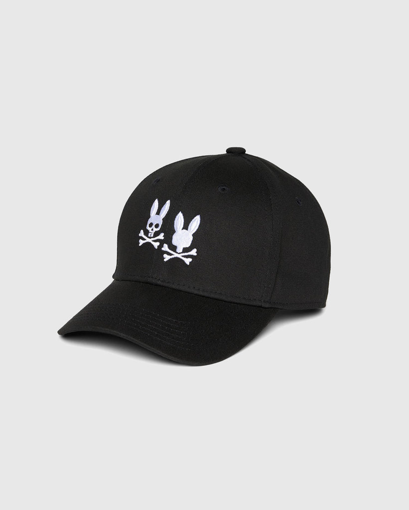 Men's Psycho Bunny Tilden Embroidered Baseball Cap Black