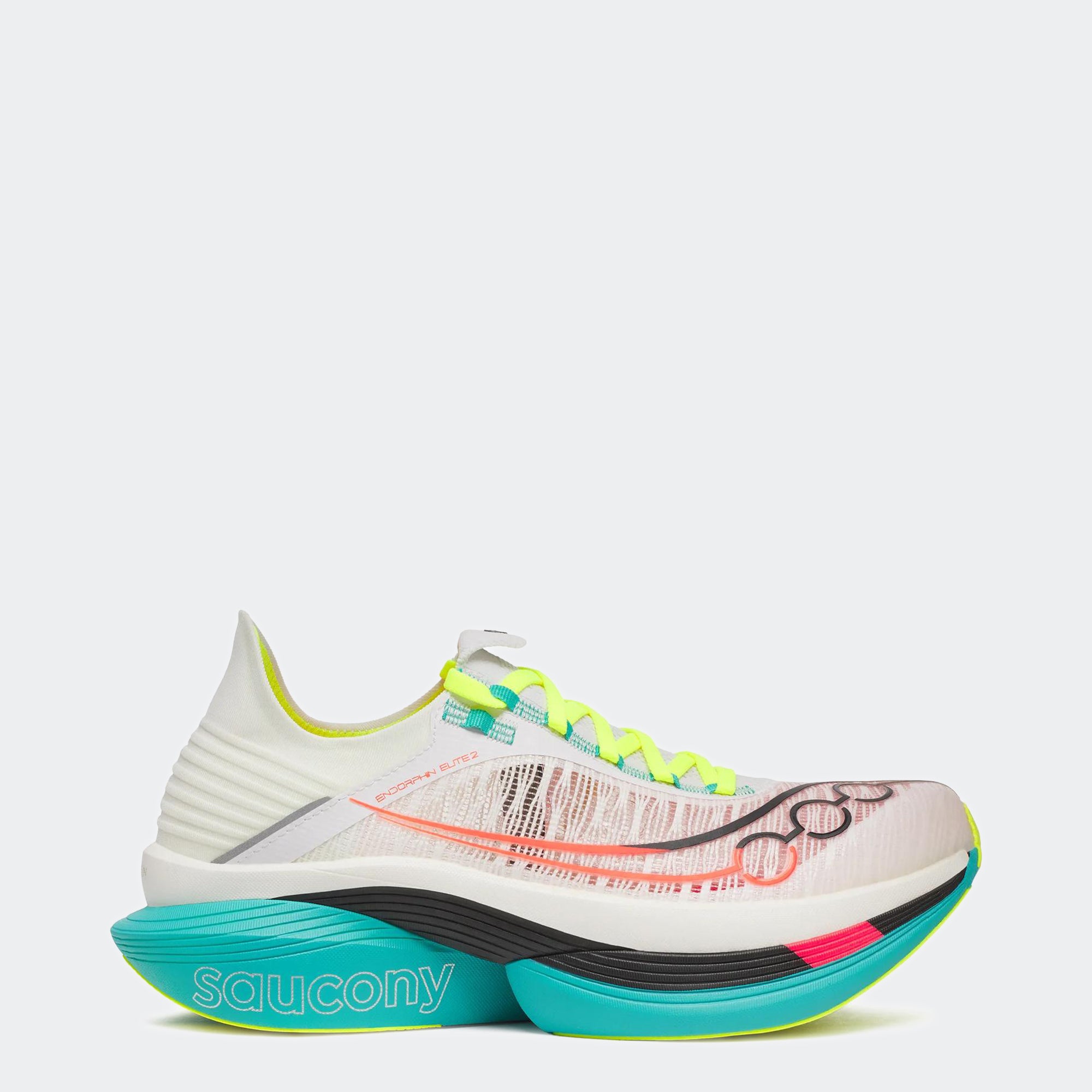 Men's Saucony Endorphin Elite 2 Shoes White / Mutant