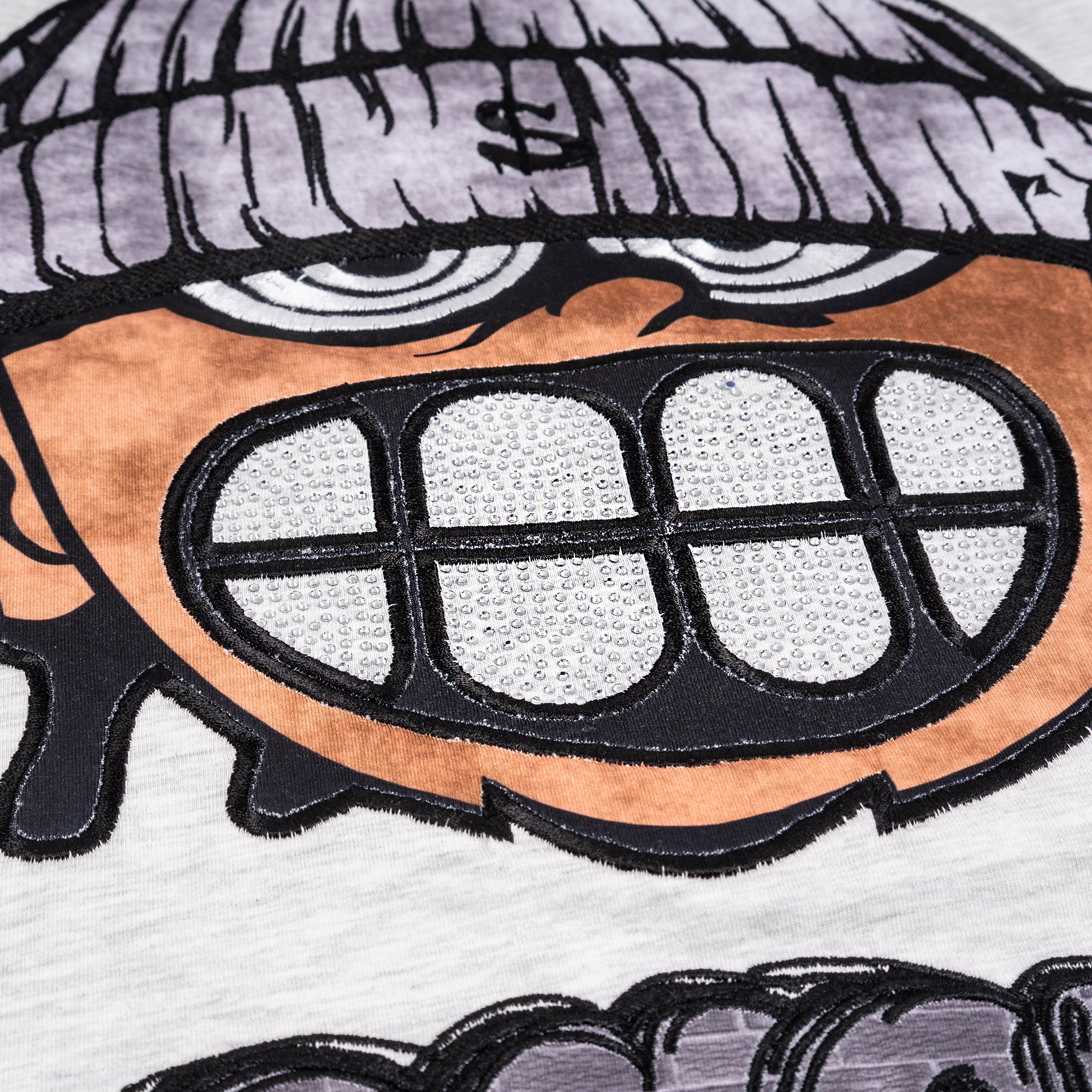 Men's TWO MILL TWENTY Teeth Cropped T-Shirt Gray