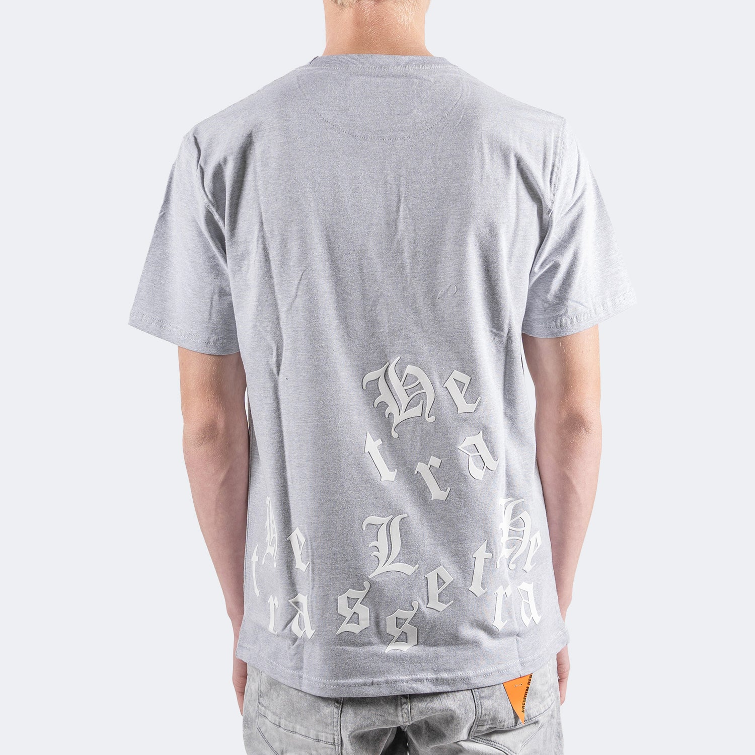 Men's TWO MILL TWENTY Gothic Letter Graphic T-Shirt Heather Grey