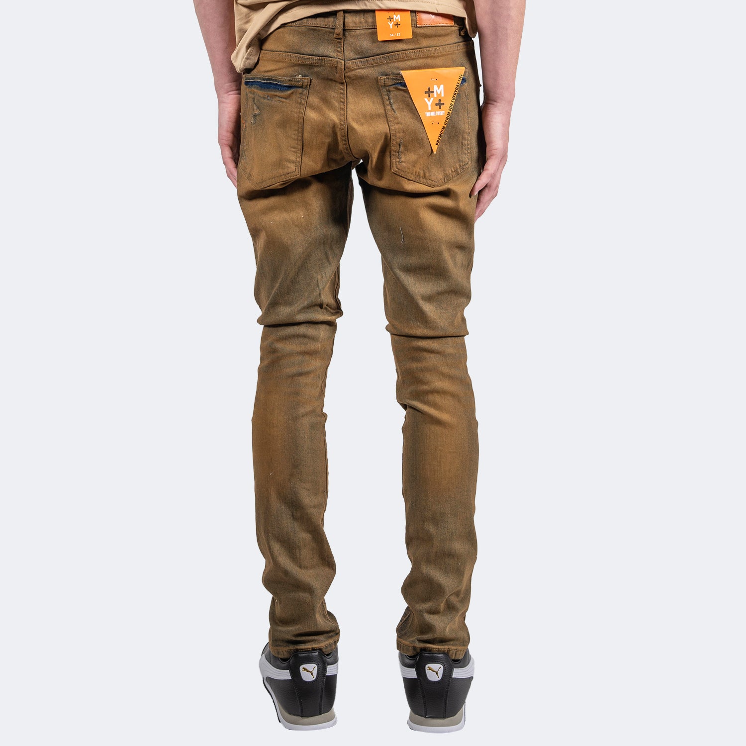 Men's TWO MILL TWENTY Aged Two-Tone Skinny Jeans Dirty Vintage