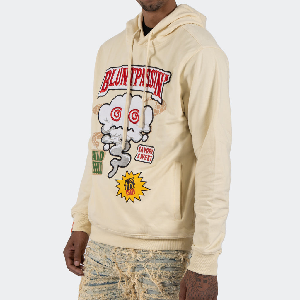 Men's TWO MILL TWENTY Blunt Passin Hoodie Cream