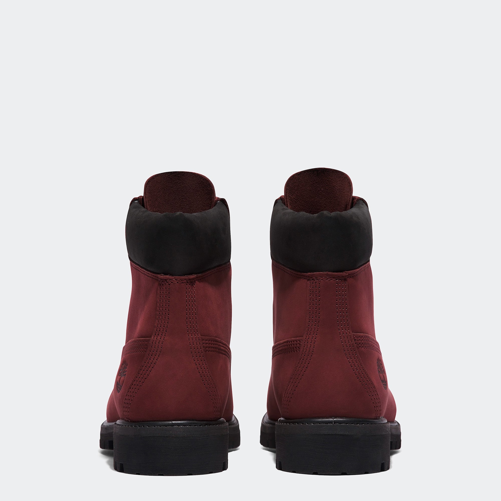 Men's Timberland Premium 6-Inch Waterproof Boots Burgundy Nubuck
