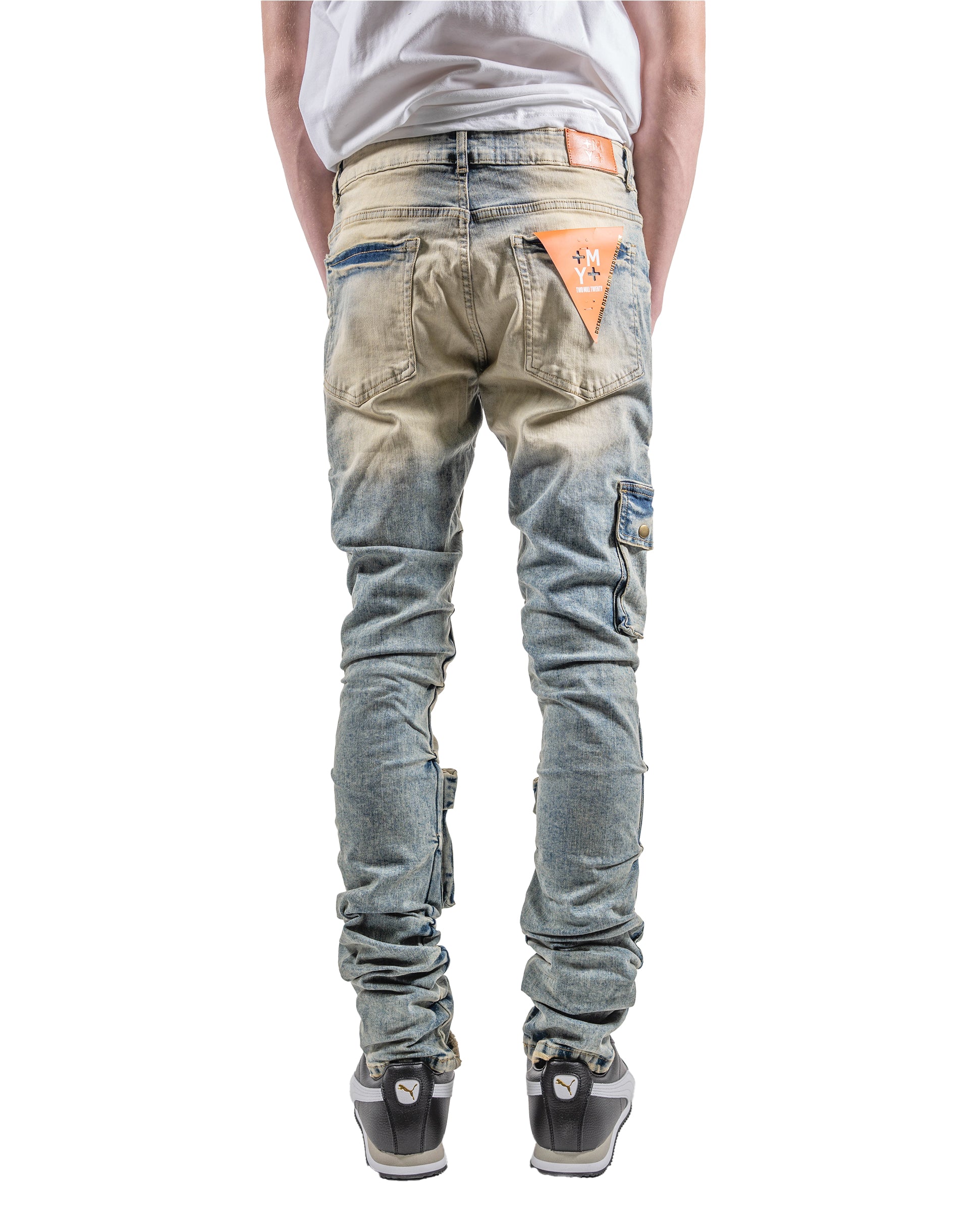 Men's TWO MILL TWENTY Cargo Skinny Stacked Jeans