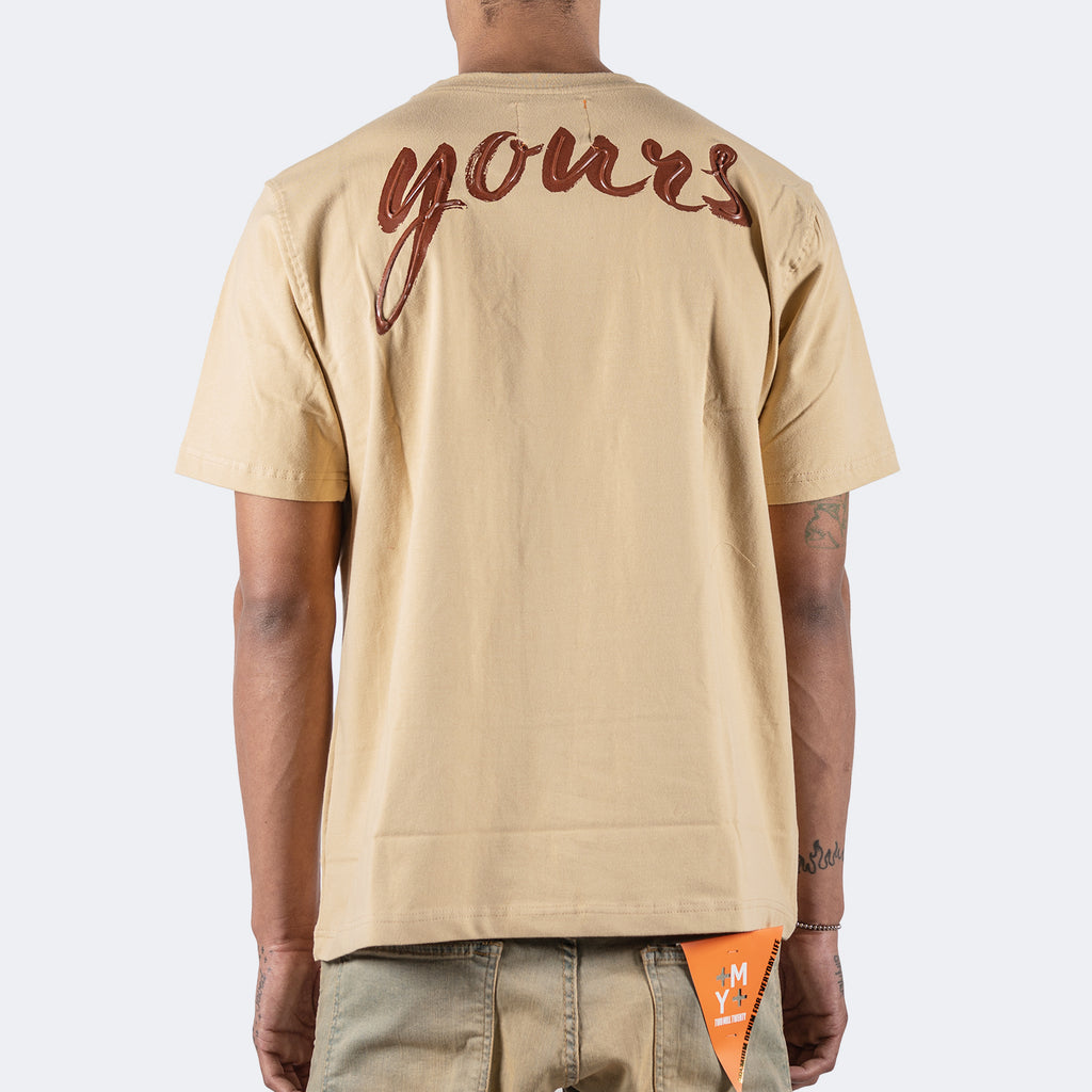 Men's TWO MILL TWENTY Truly Yours 3D Graphic Tee Khaki