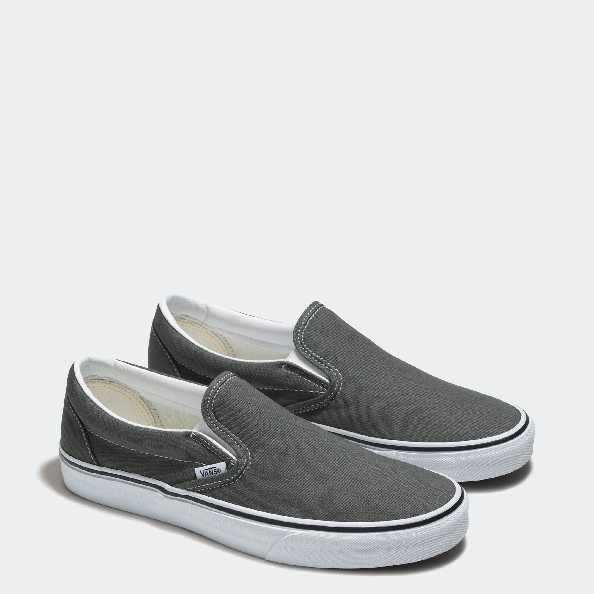 Men's Vans Classic Slip-On Shoes Charcoal Grey