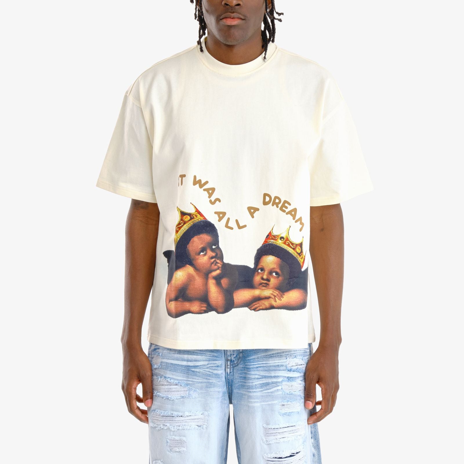 Men's Copper Rivet It Was All A Dream T-Shirt Cream