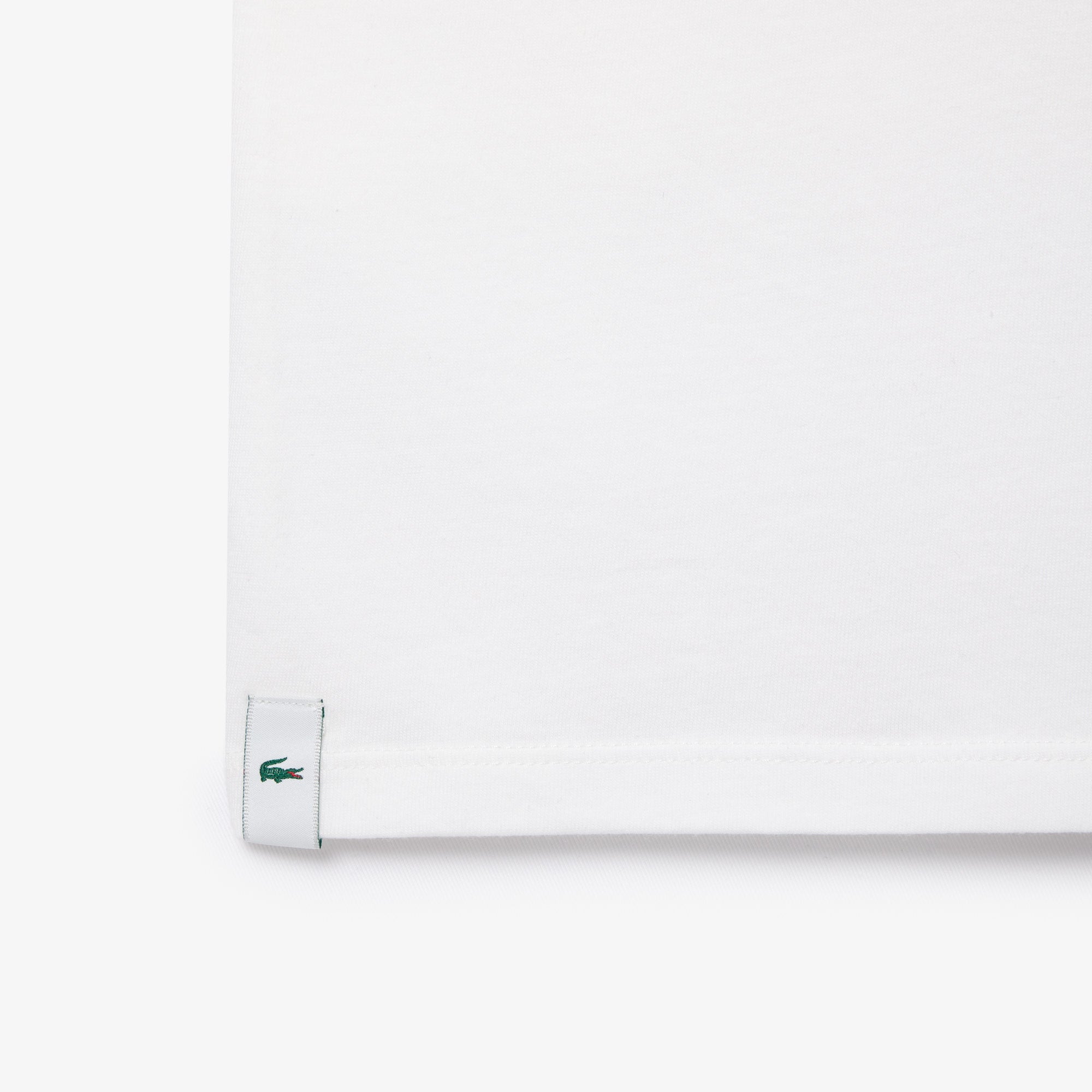 Men's Lacoste Crew Neck Cotton T-Shirt White 3-Pack