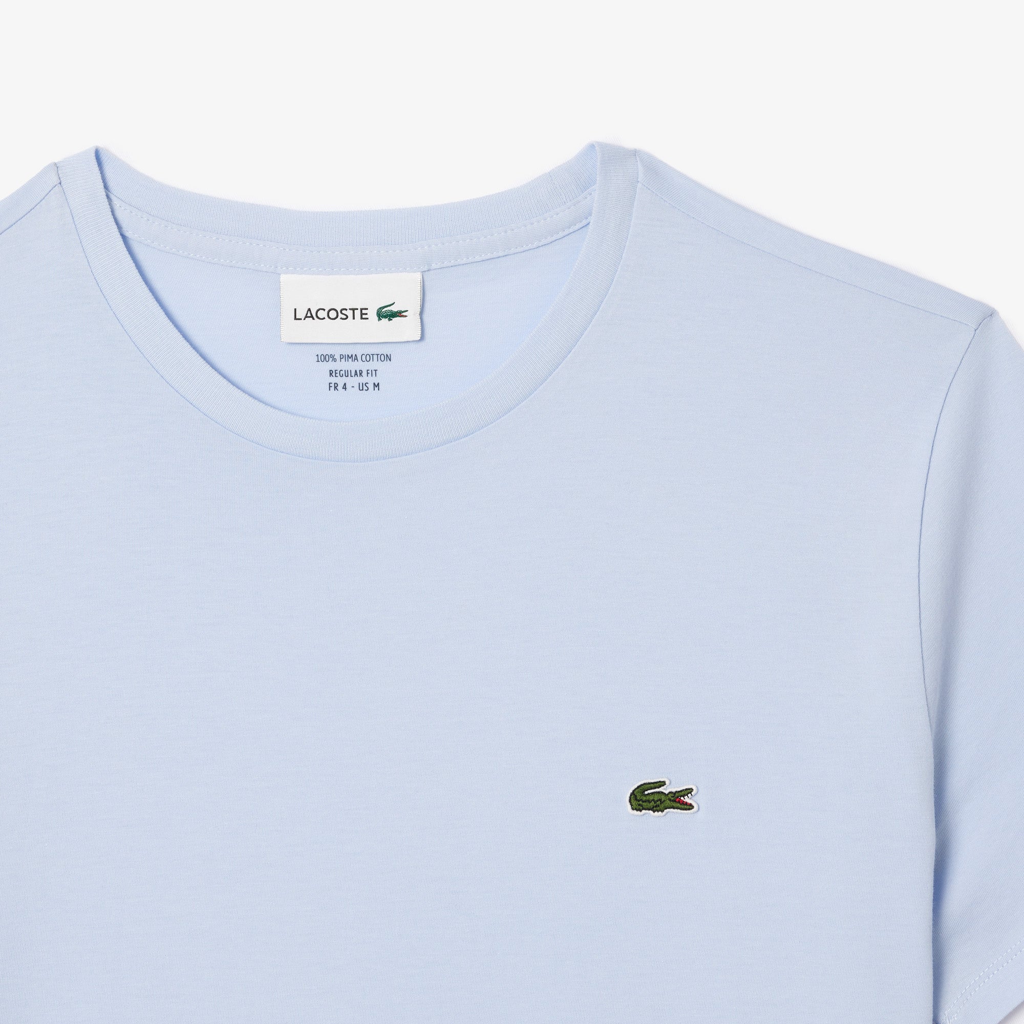 Men's Lacoste Crew Neck Pima Cotton Jersey T-Shirt Phoenix Blue